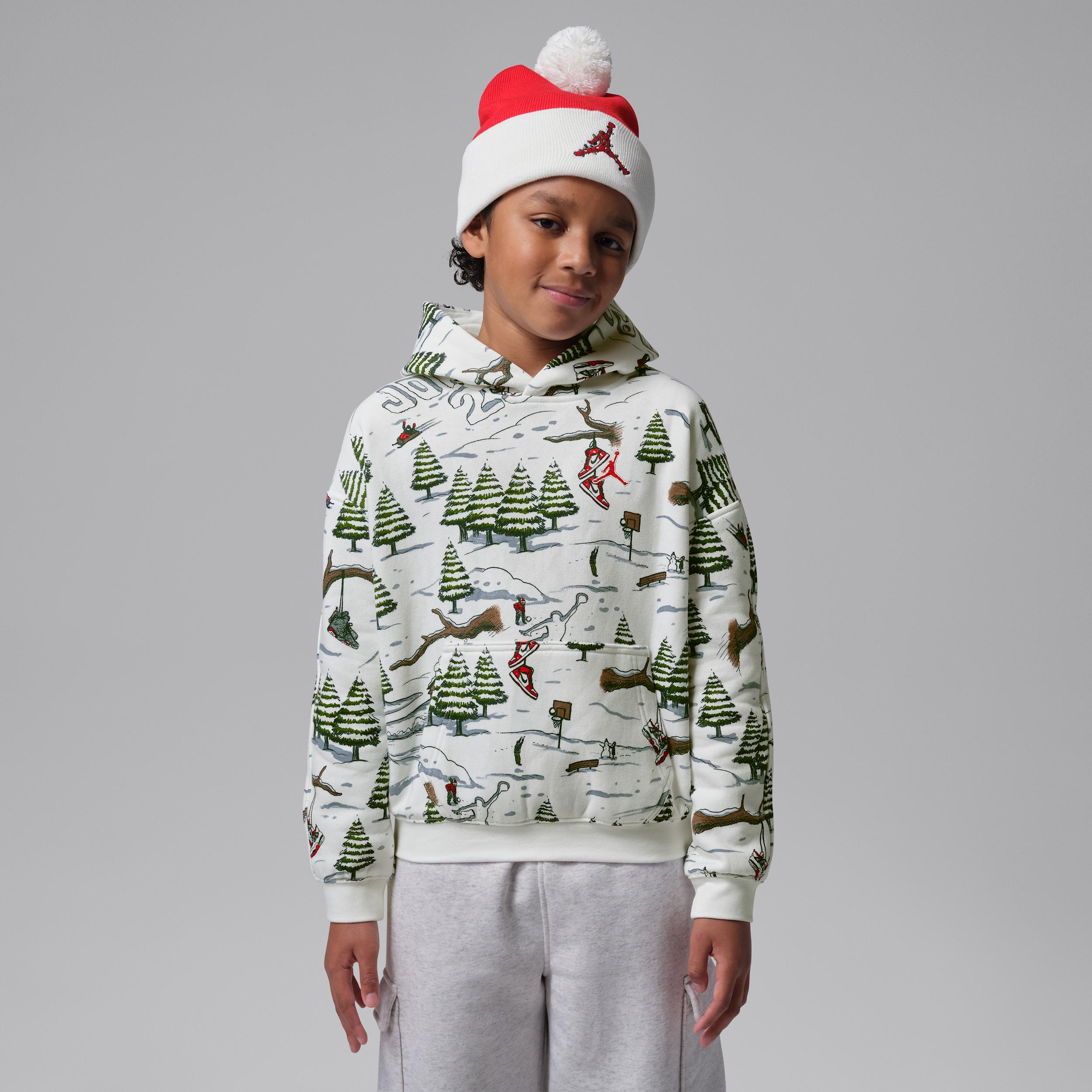 Jordan Big Kids' Holiday Printed Hoodie by JORDAN