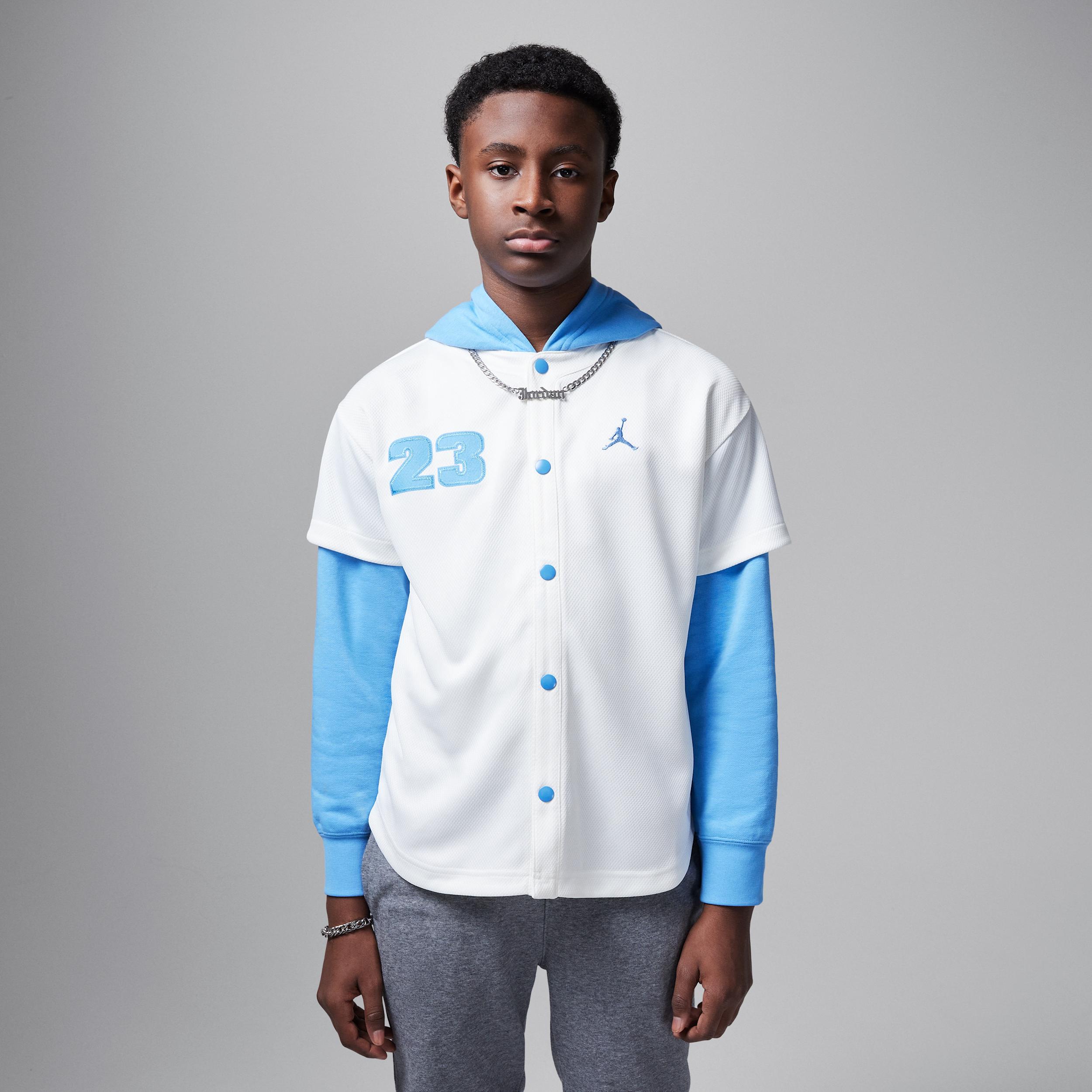 Jordan Big Kids' Hooded Jumpman Baseball Pullover by JORDAN