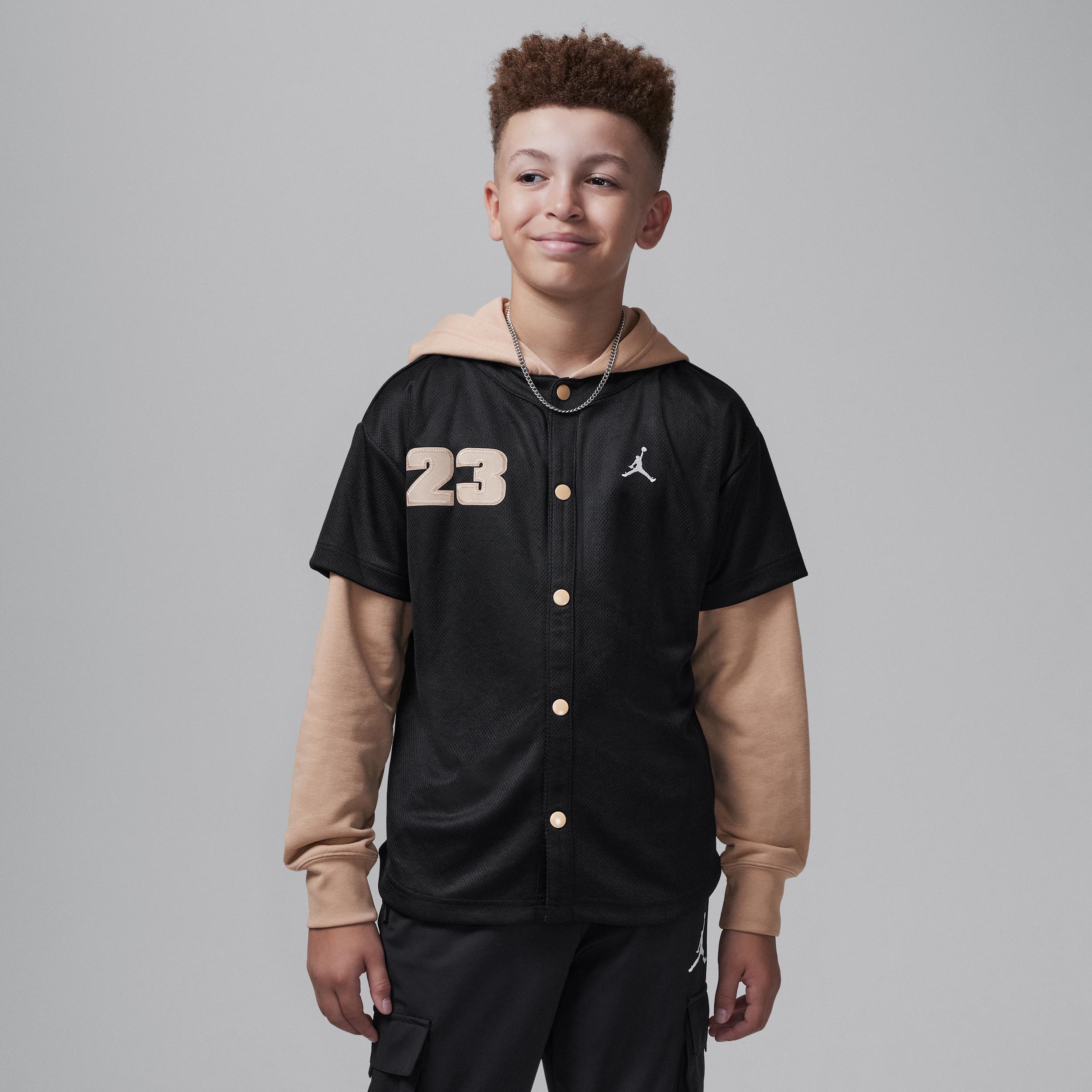 Jordan Big Kids' Hooded Jumpman Baseball Pullover by JORDAN