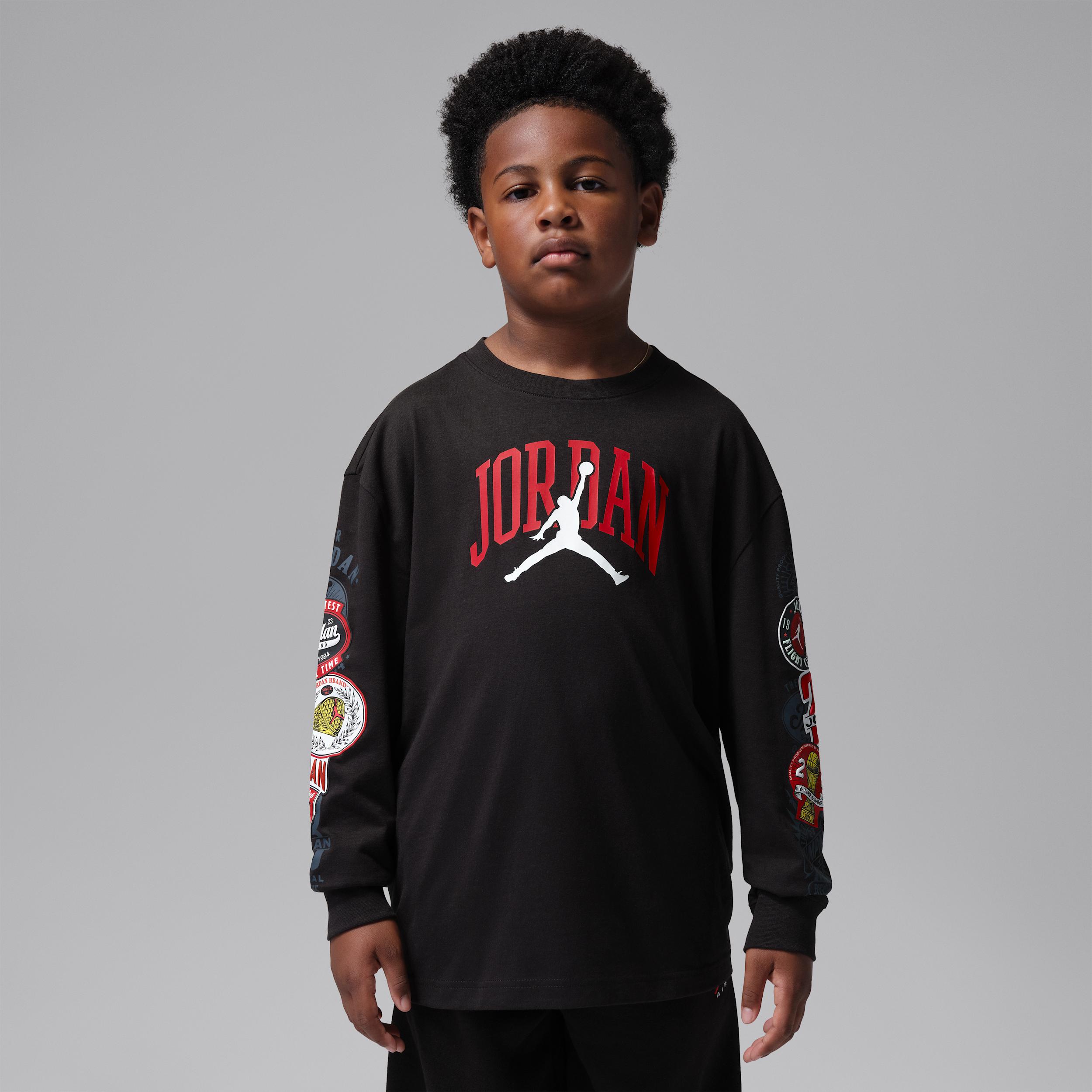 Jordan Big Kids' Interstate 23 Highway Arch Long-Sleeve T-Shirt by JORDAN