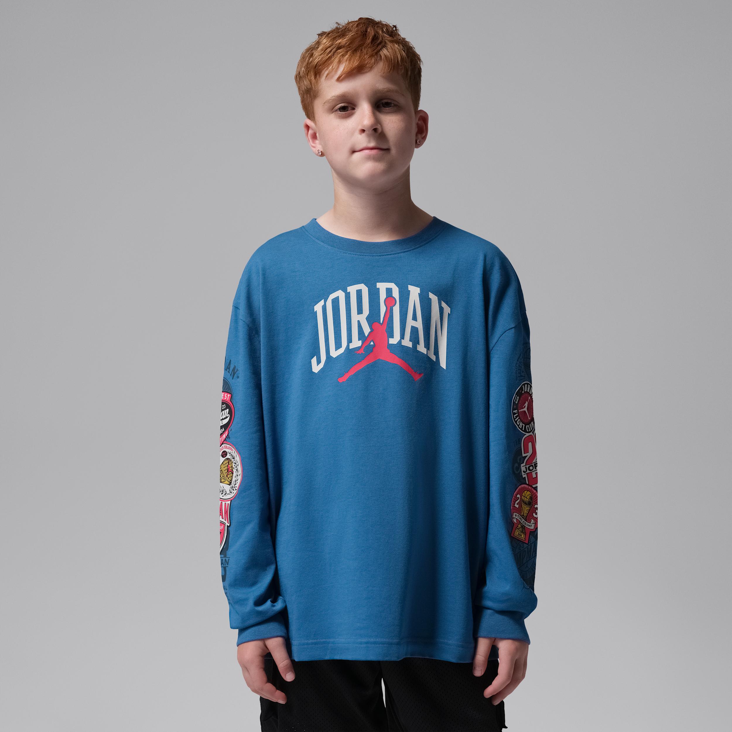 Jordan Big Kids' Interstate 23 Highway Arch Long-Sleeve T-Shirt by JORDAN