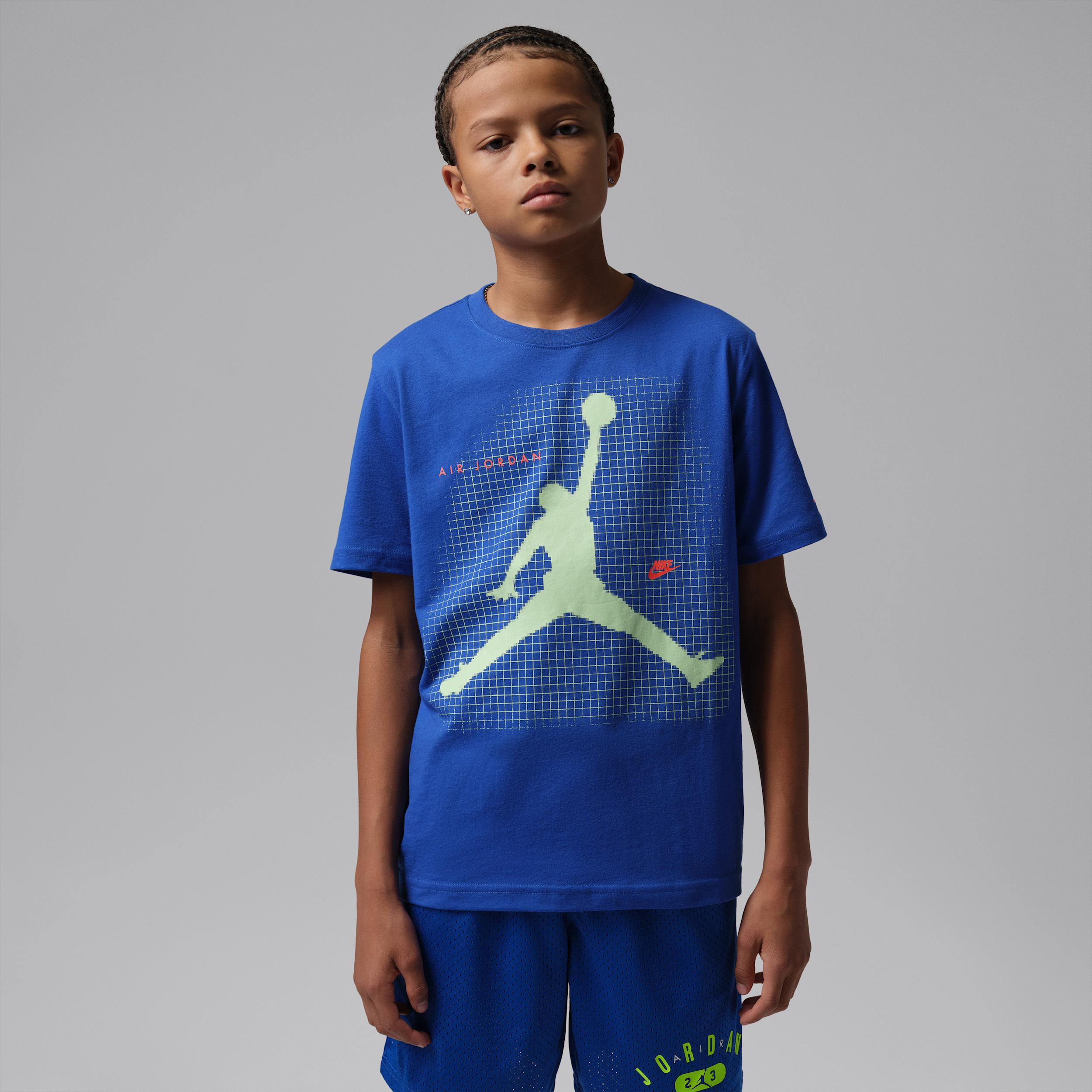 Jordan Big Kids' Jumpman Grid Blur T-Shirt by JORDAN
