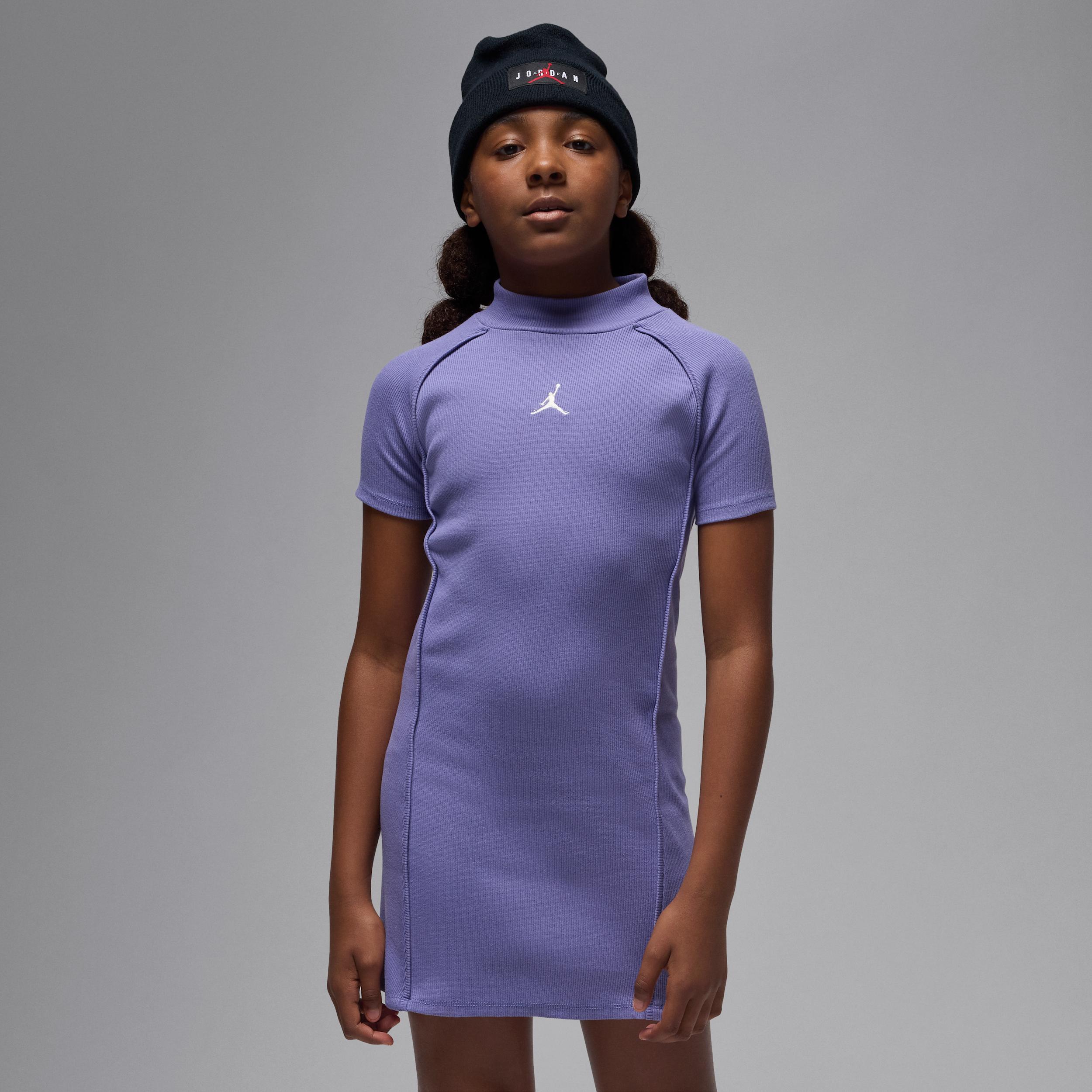 Jordan Big Kids' Mock Neck Ribbed Dress by JORDAN