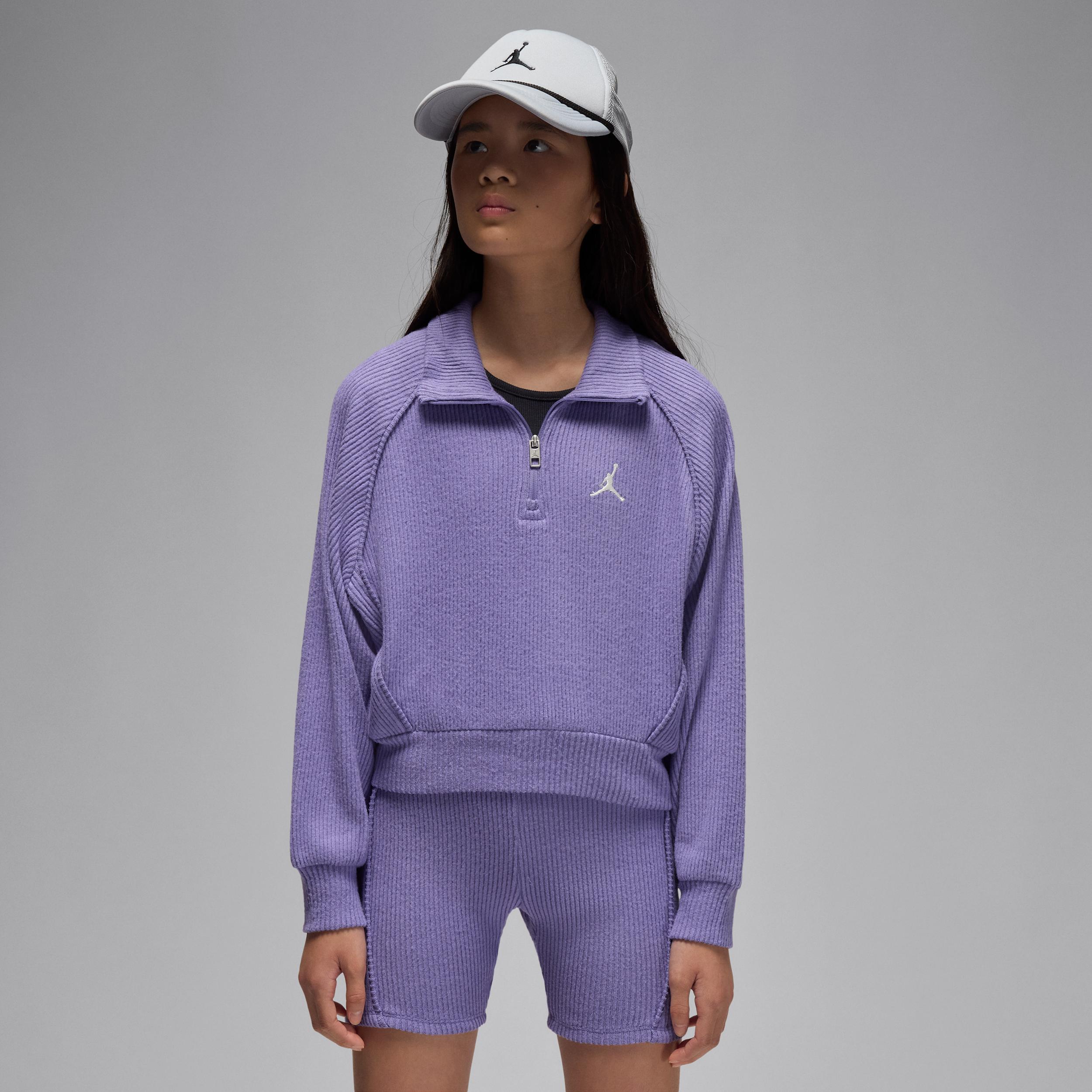 Jordan Big Kids' Quarter-Zip Long Sleeve Top by JORDAN