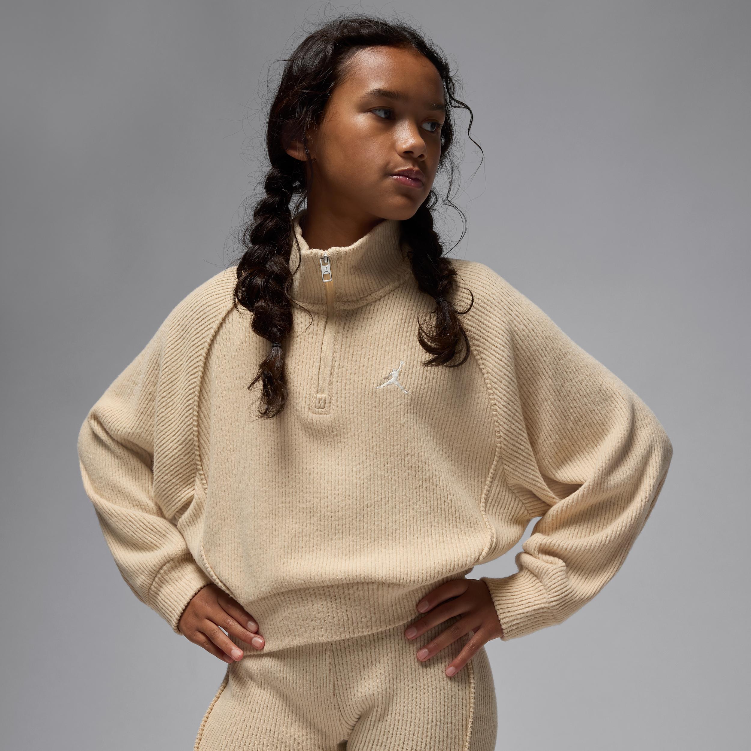 Jordan Big Kids' Quarter-Zip Long Sleeve Top by JORDAN
