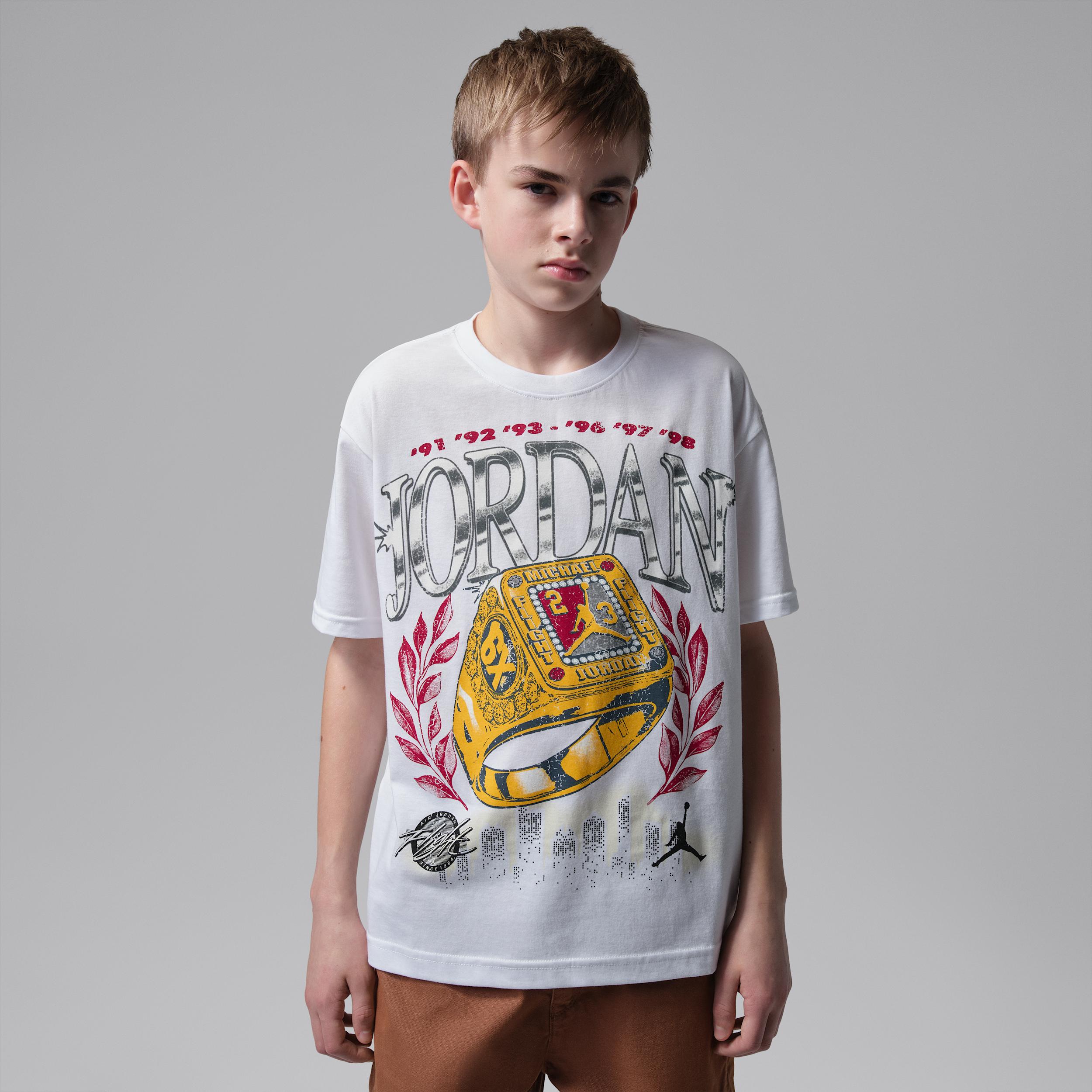 Jordan Big Kids' Skyline Rings T-Shirt by JORDAN