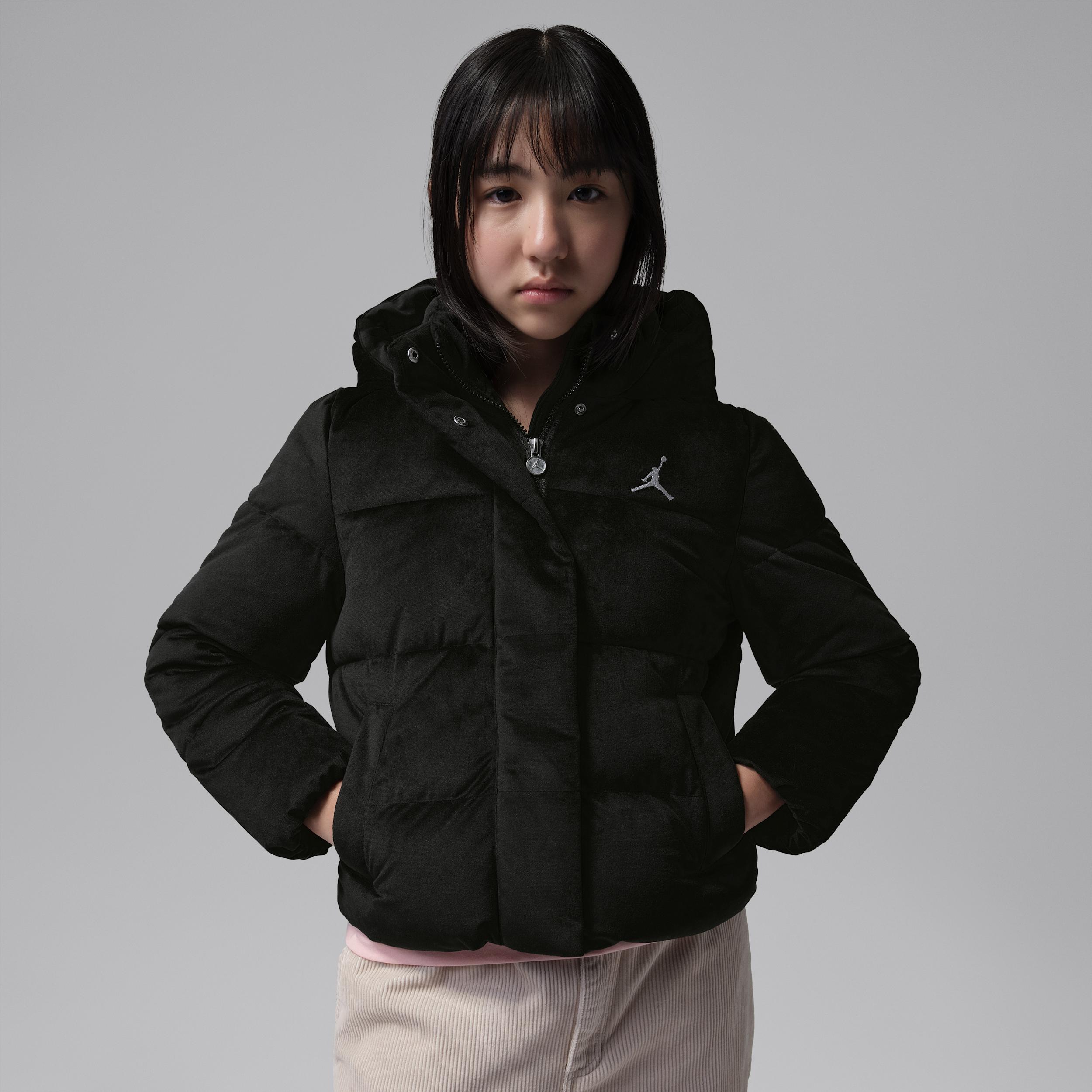 Jordan Big Kids' Velvet Puffer Jacket by JORDAN