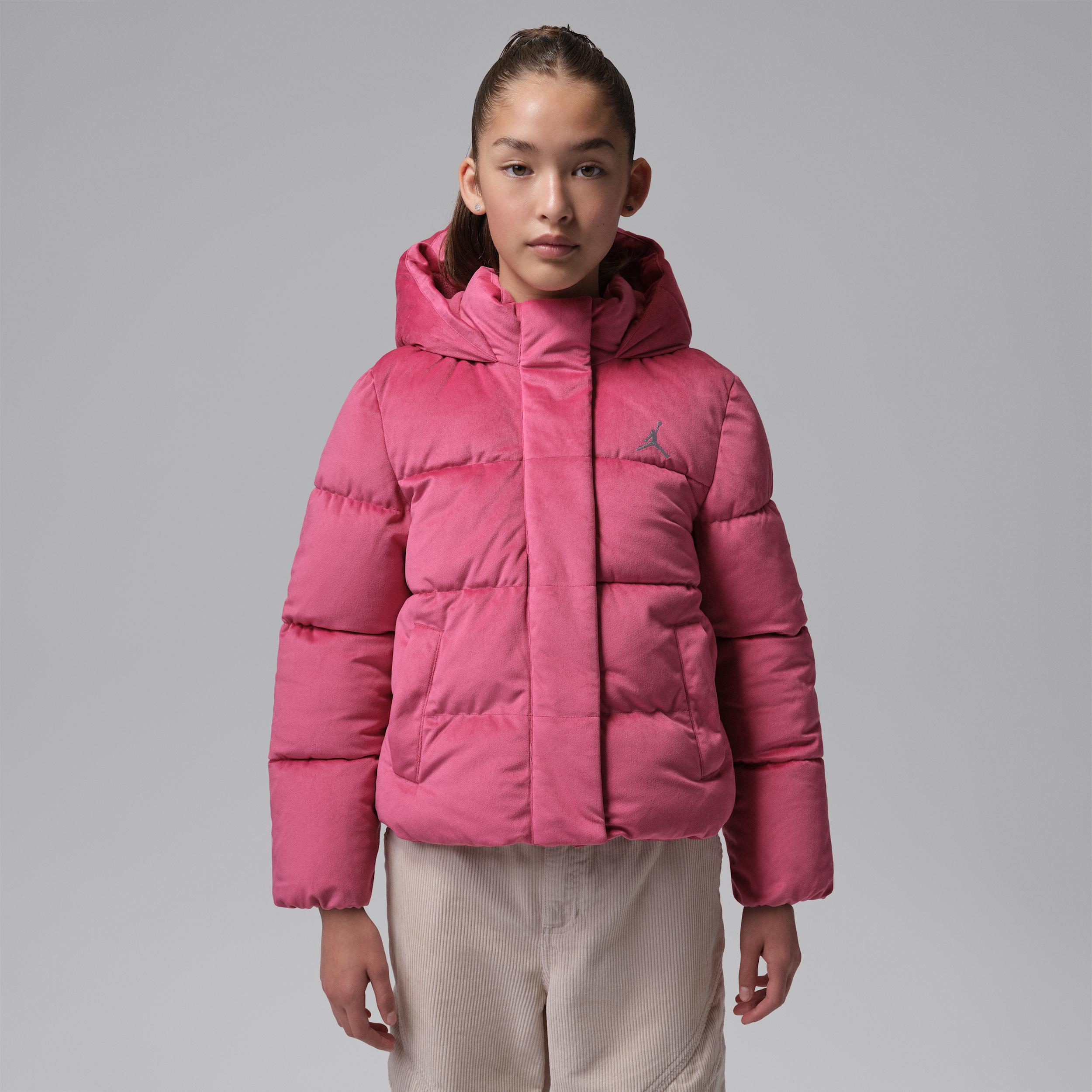 Jordan Big Kids' Velvet Puffer Jacket by JORDAN