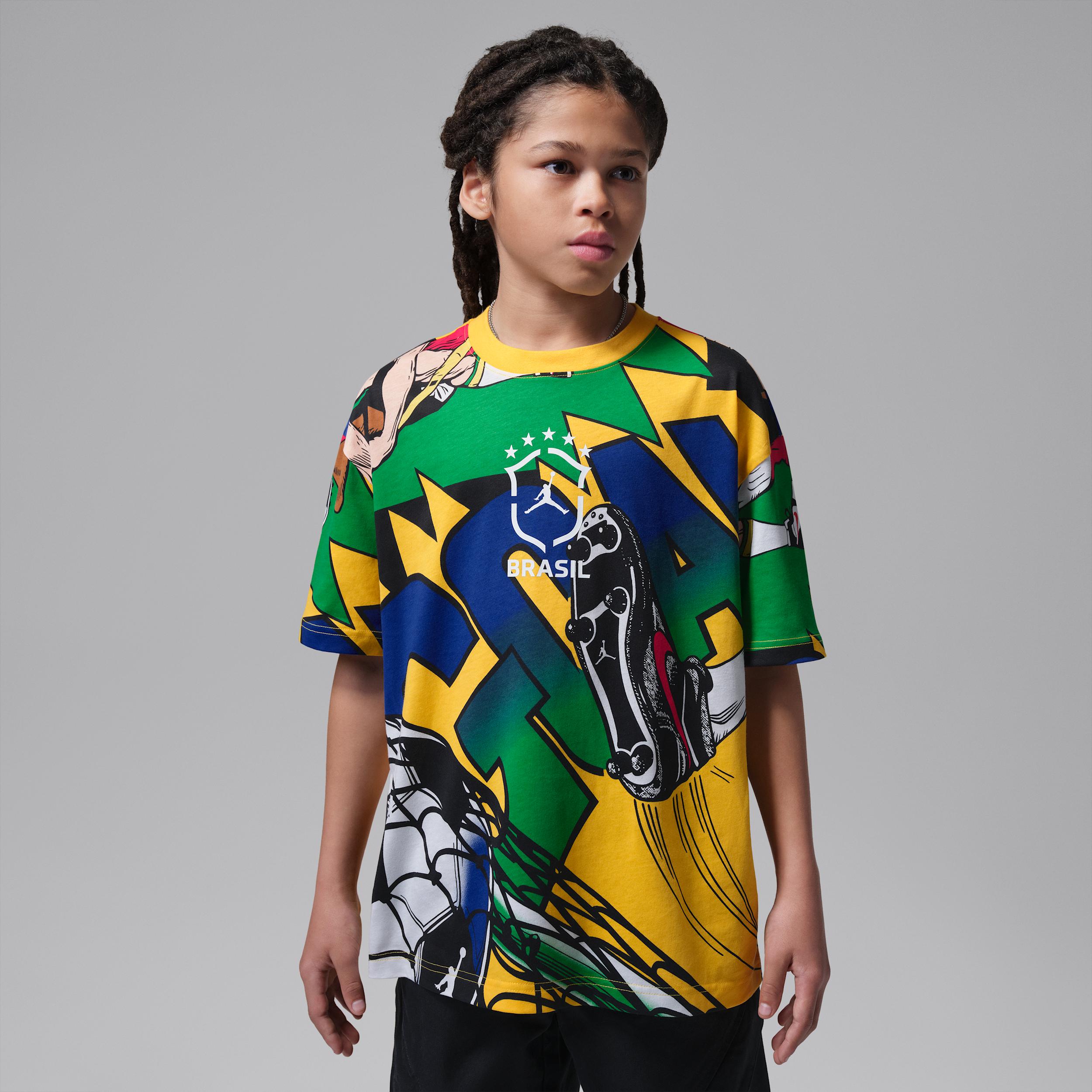 Jordan Essentials Big Kids' Boxy Goal T-Shirt by JORDAN