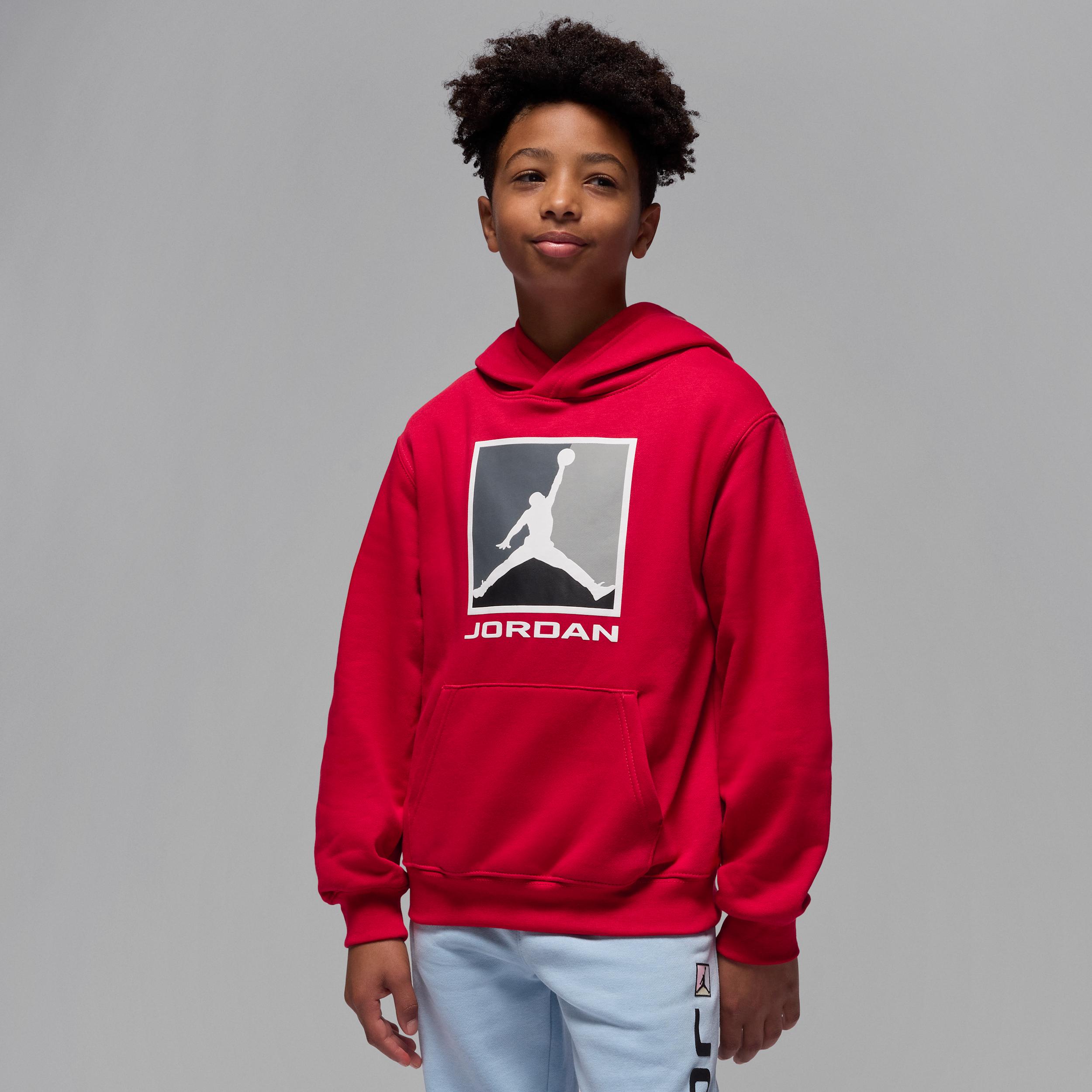 Jordan Essentials Big Kids' Fleece Baseline Pullover Hoodie by JORDAN