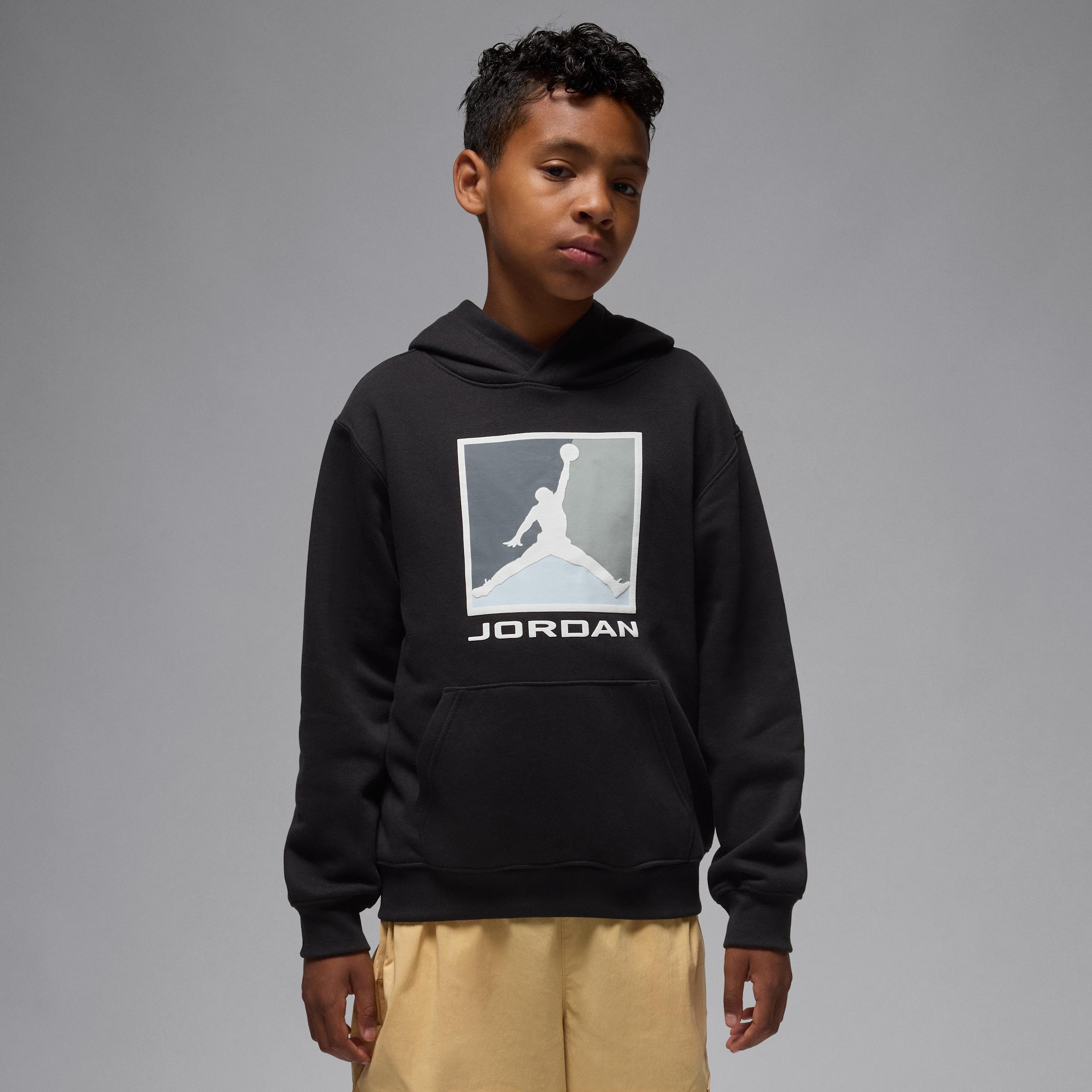 Jordan Essentials Big Kids' Fleece Baseline Pullover Hoodie by JORDAN
