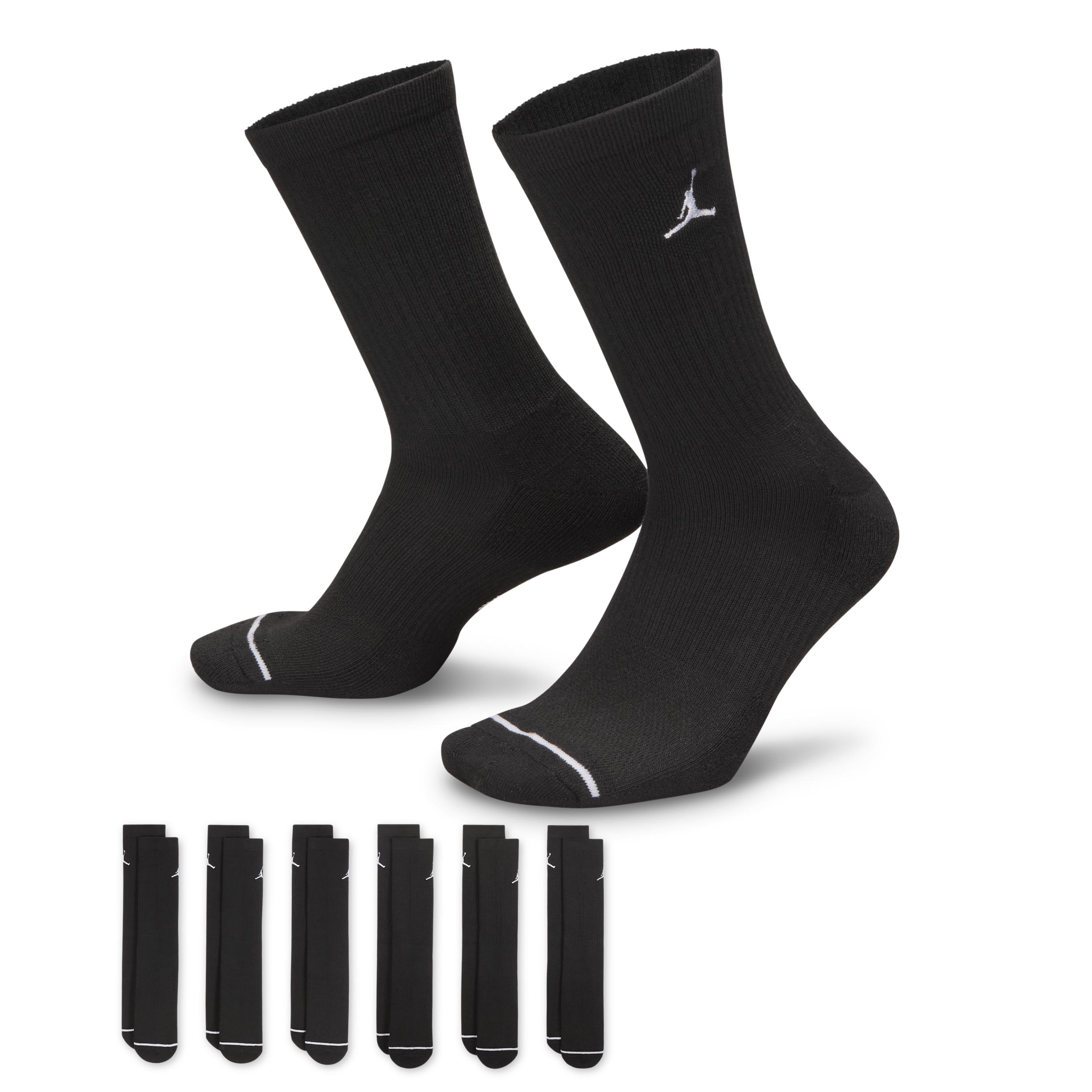 Jordan Everyday Cushioned Crew Socks (6 Pairs) by JORDAN Jordan Everyday Cushioned Crew Socks (6 Pairs) by JORDAN