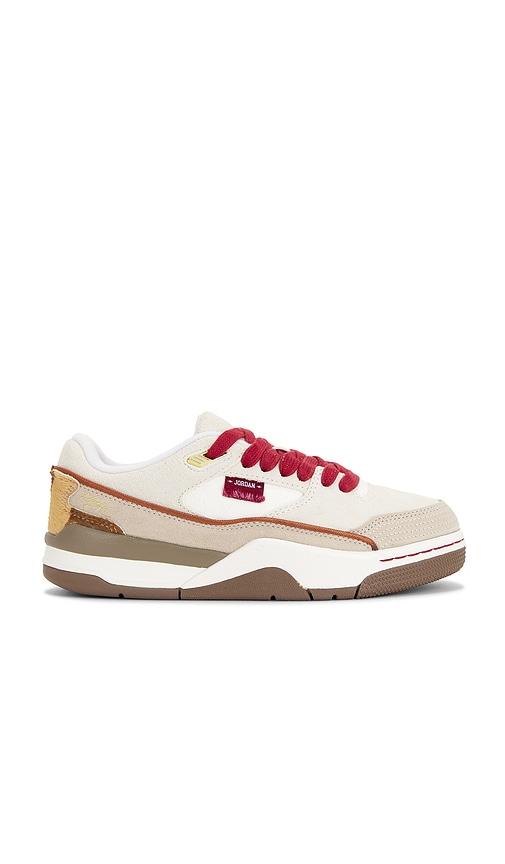 Jordan Flight Court SE Sneaker in White,Taupe by JORDAN
