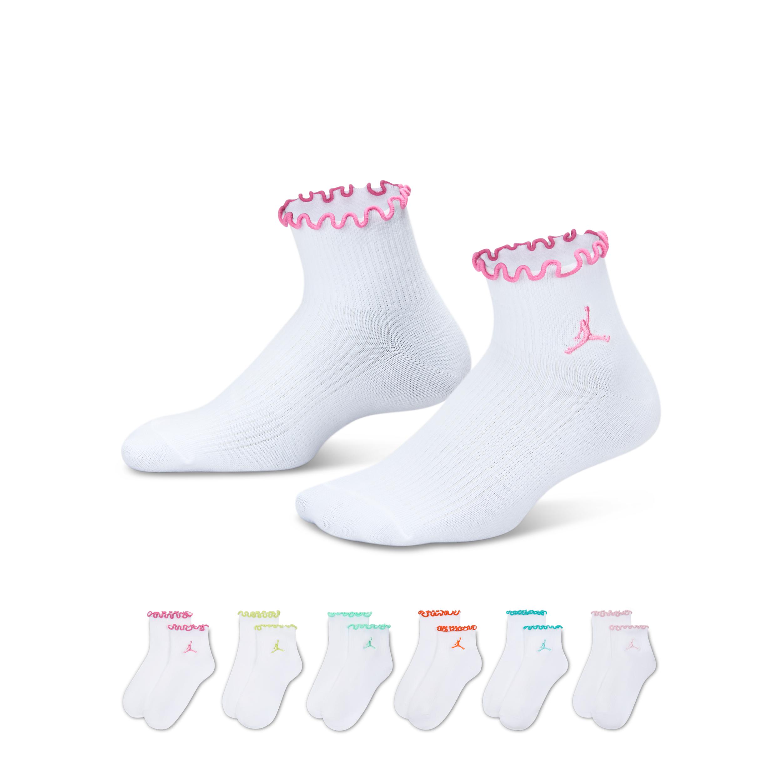 Jordan Kids' Lettuce Edge Ankle Socks (6 Pairs) by JORDAN