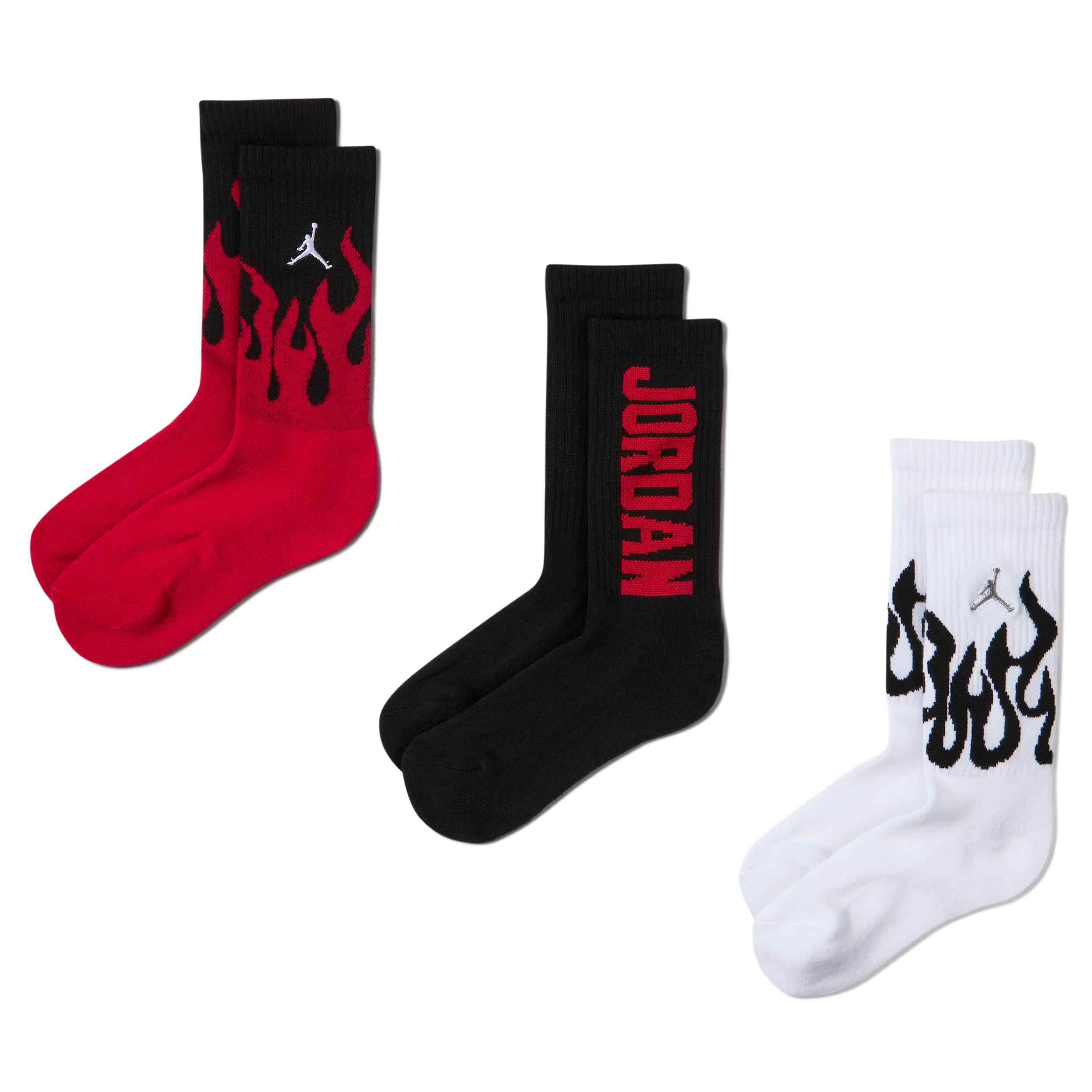 Jordan Kids' Retro Crew Socks (3 Pairs) by JORDAN