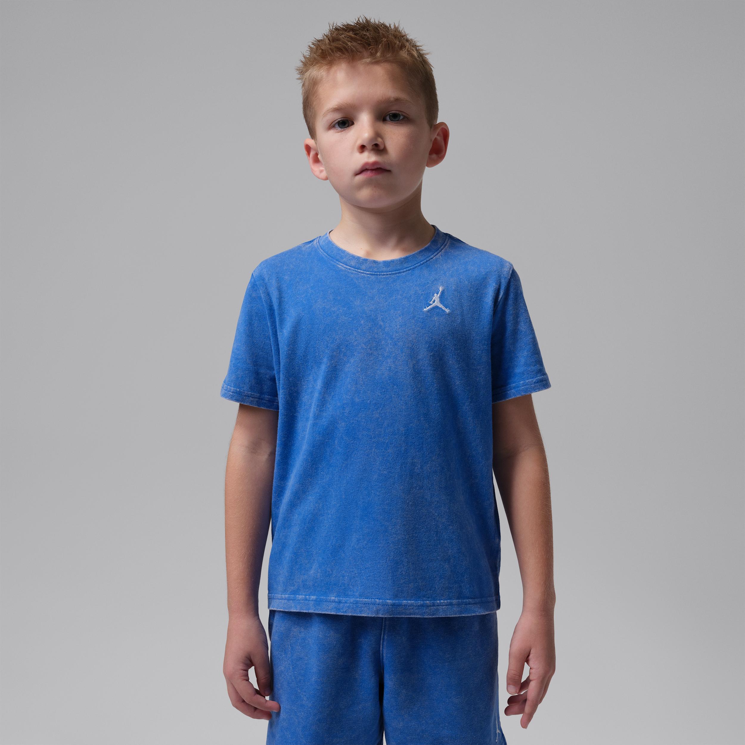 Jordan Little Kids' Air Embroidered Acid Wash T-Shirt by JORDAN