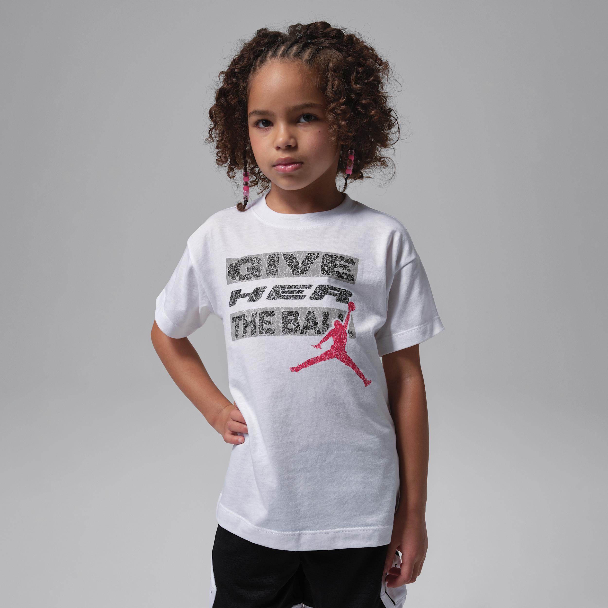 Jordan Little Kids' "Give Her the Ball" T-Shirt by JORDAN