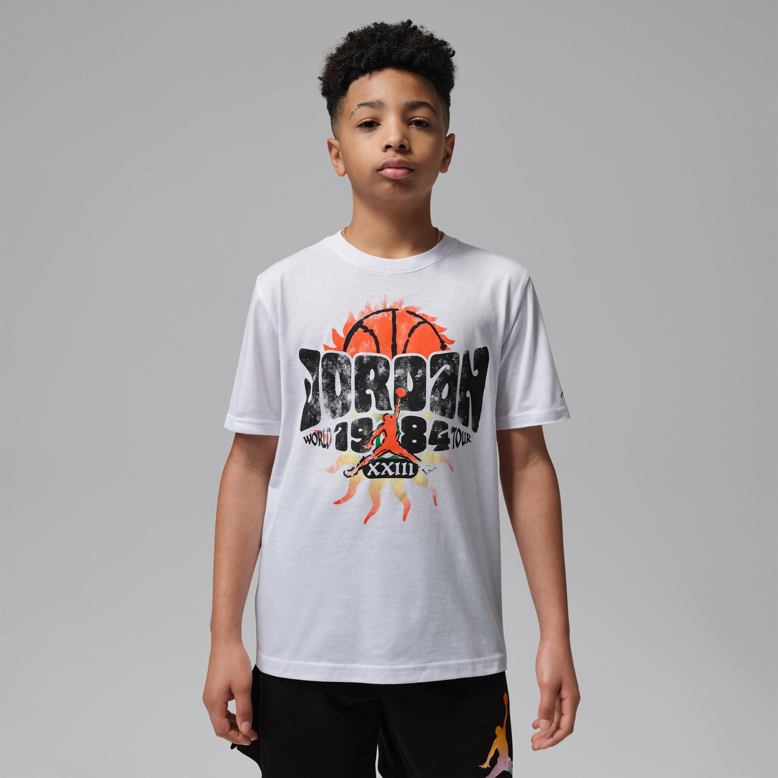 Jordan Super Splash Big Kids' Paint Spill Jumpman T-Shirt by JORDAN