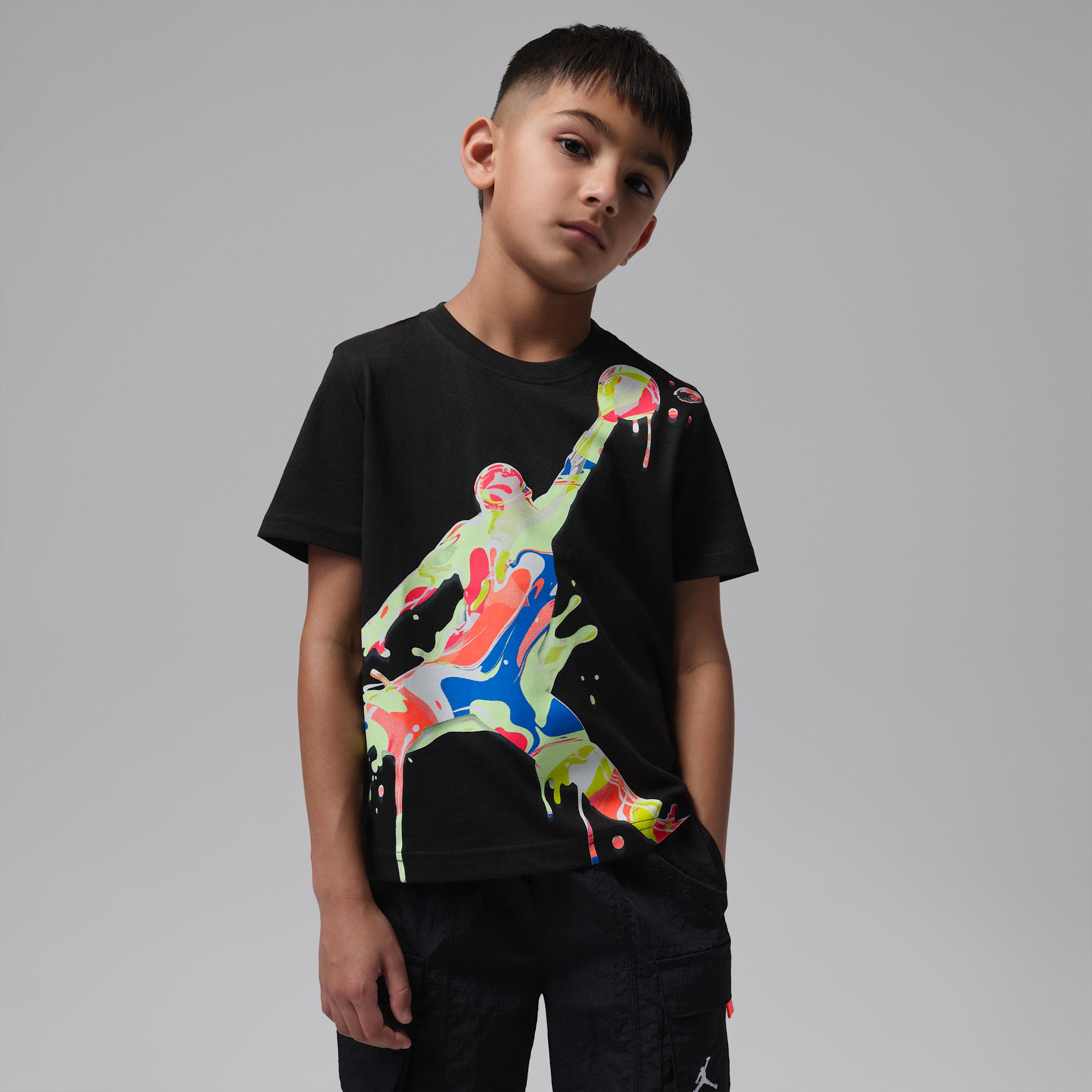 Jordan Super Splash Little Kids' Paint Spill Jumpman T-Shirt by JORDAN