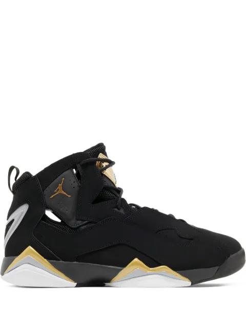 Jordan True Flight "Black/Metallic Gold/Wolf Grey/White" sneakers by JORDAN