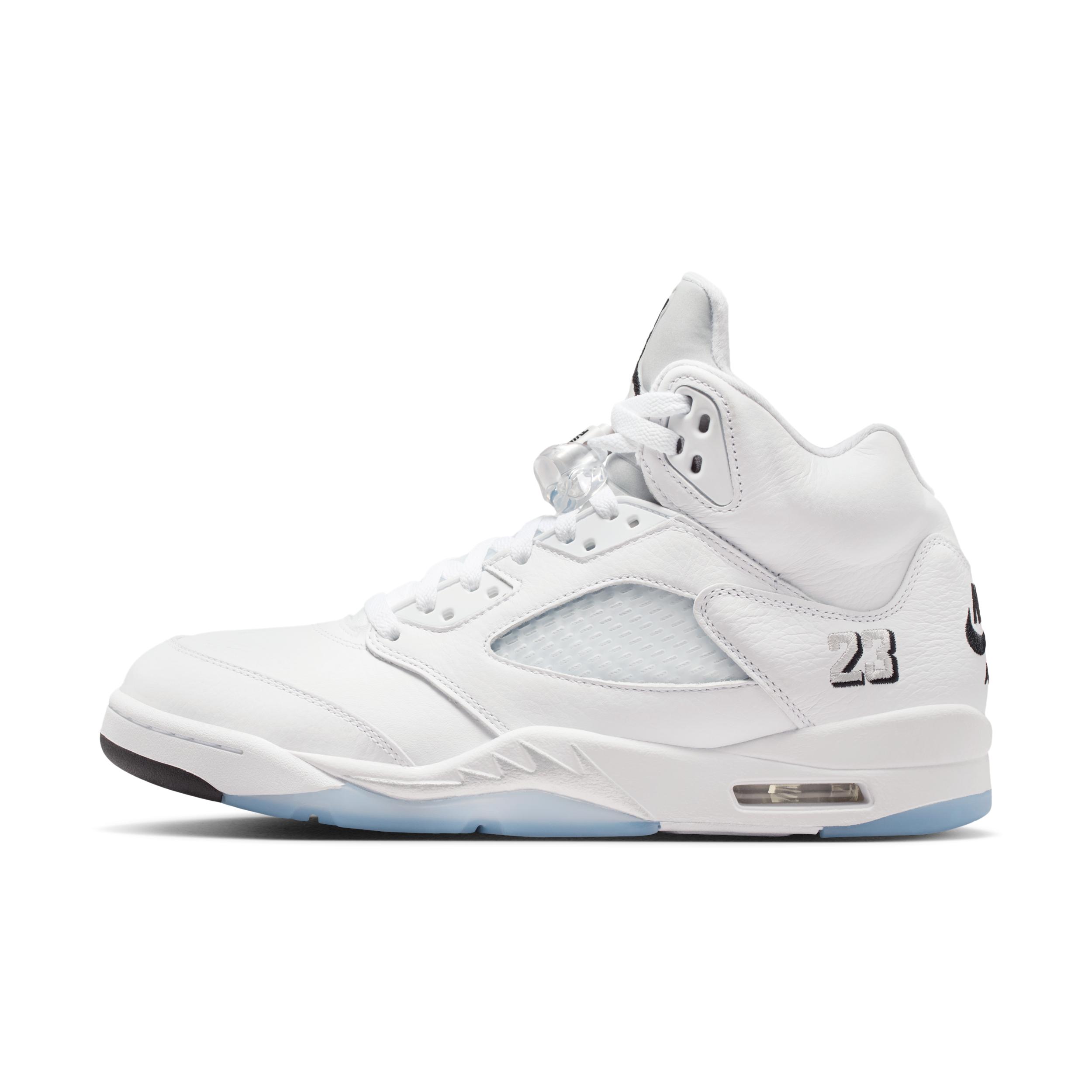 Men's Air Jordan 5 Retro OG "White Metallic" Basketball Shoes by JORDAN
