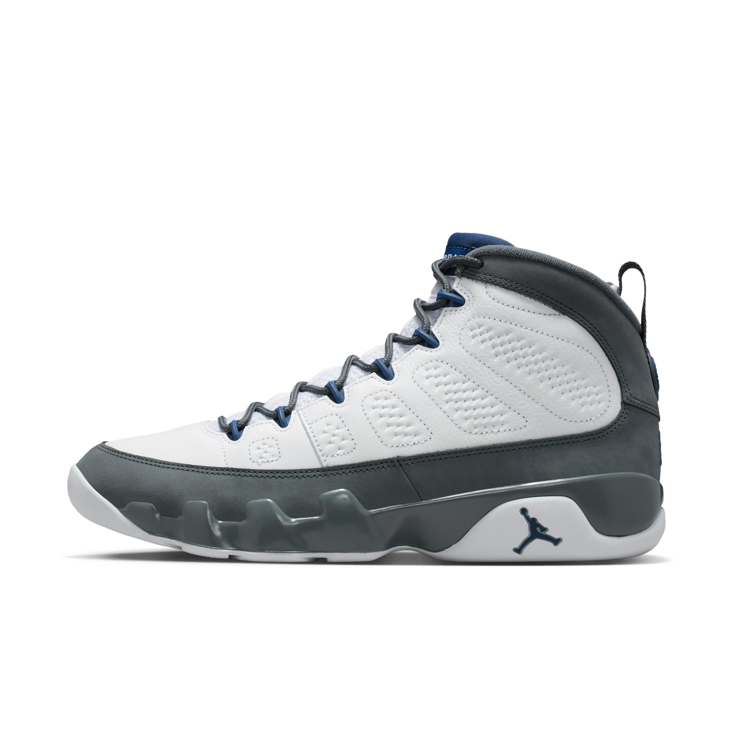 Men's Air Jordan 9 Retro "Flint Grey and French Blue" Shoes by JORDAN