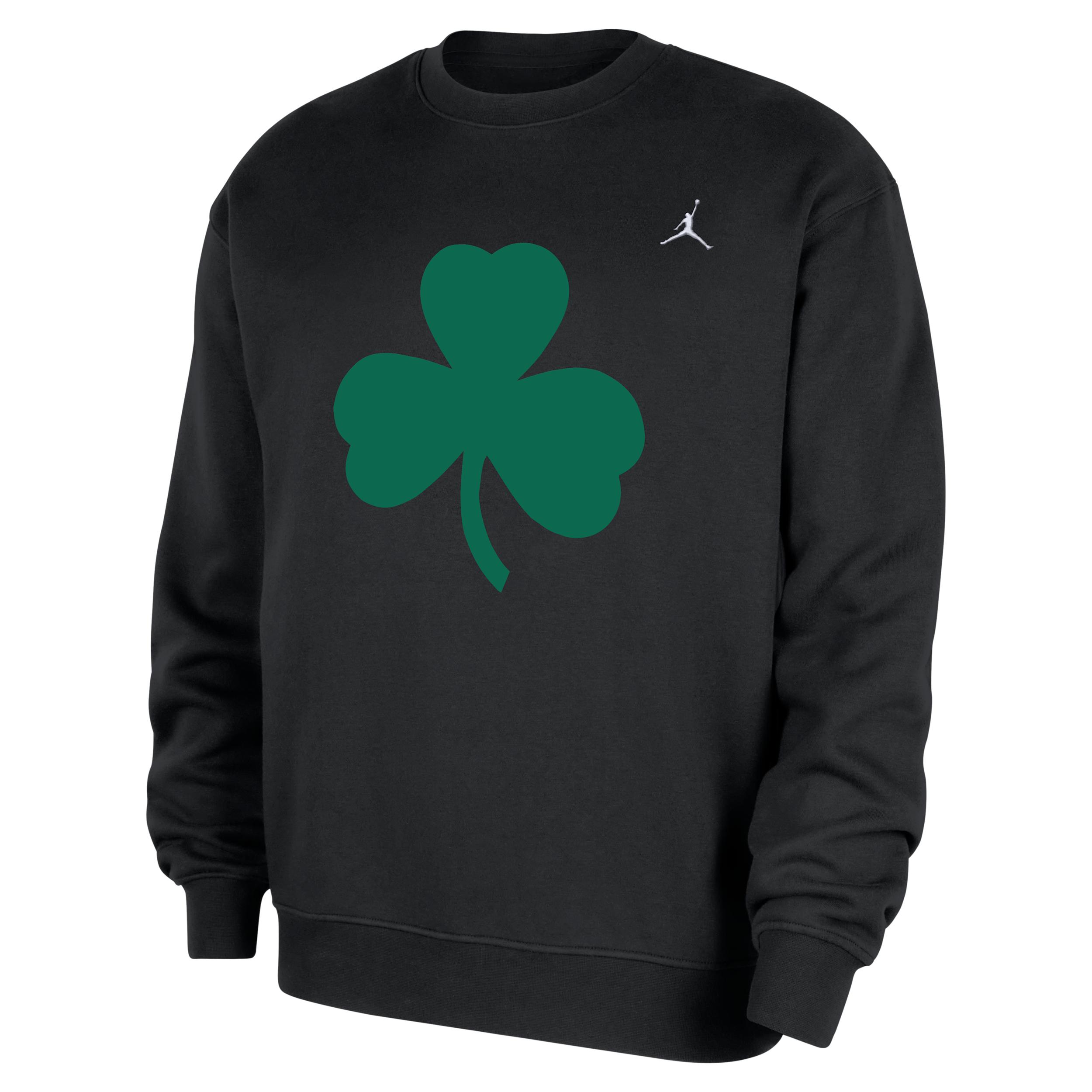 Men's Boston Celtics Statement Essentials Jordan NBA Fleece Crew-Neck Sweatshirt by JORDAN Men's Boston Celtics Statement Essentials Jordan NBA Fleece Crew-Neck Sweatshirt by JORDAN