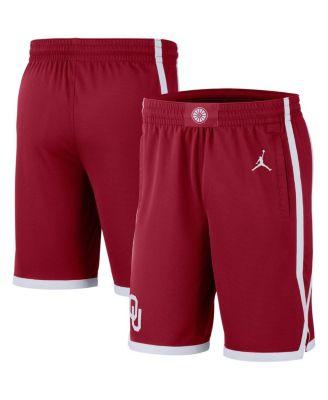 Men's Crimson Oklahoma Sooners Replica Team Basketball Shorts by JORDAN