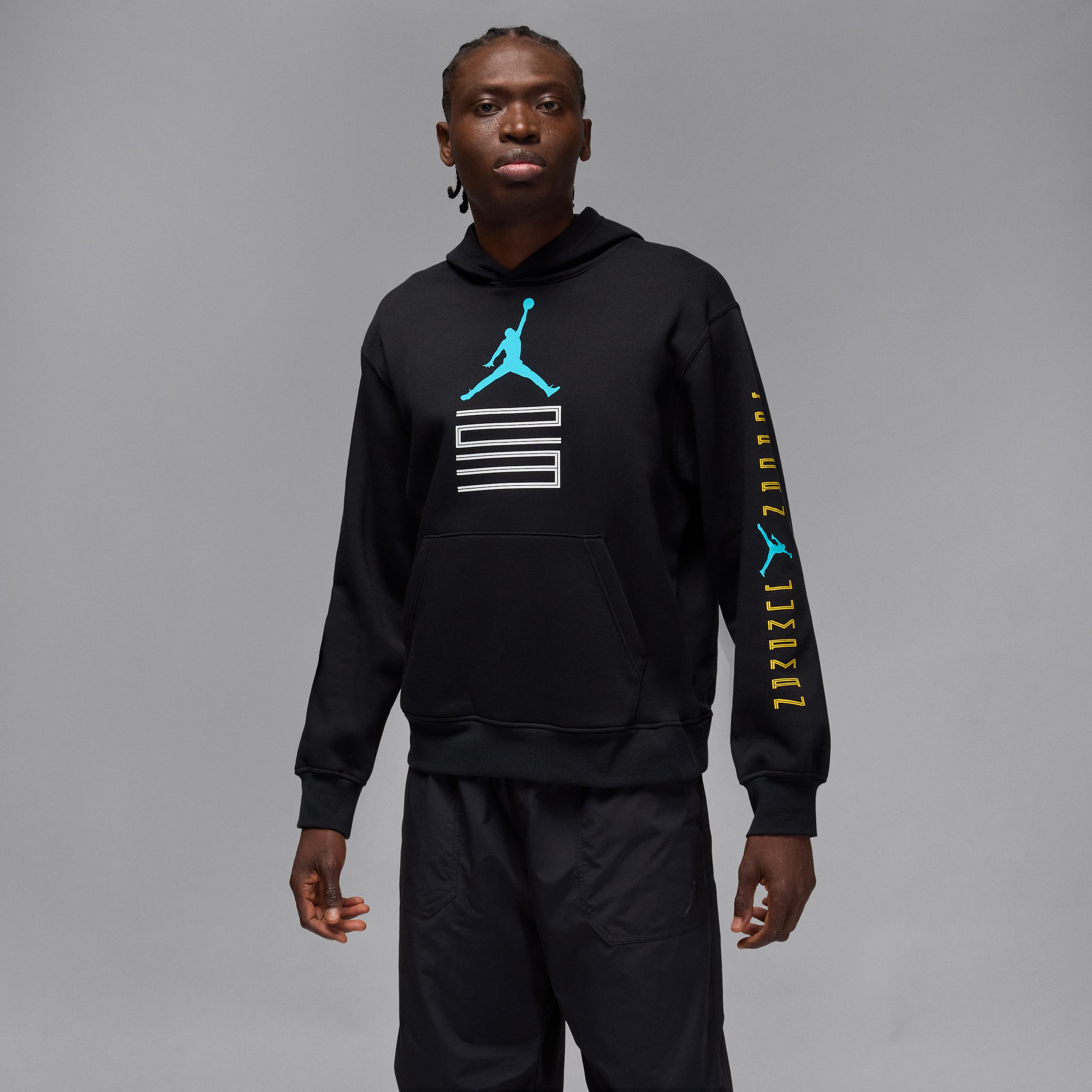 Men's Jordan AJ11 Gamma Fleece Pullover Hoodie by JORDAN