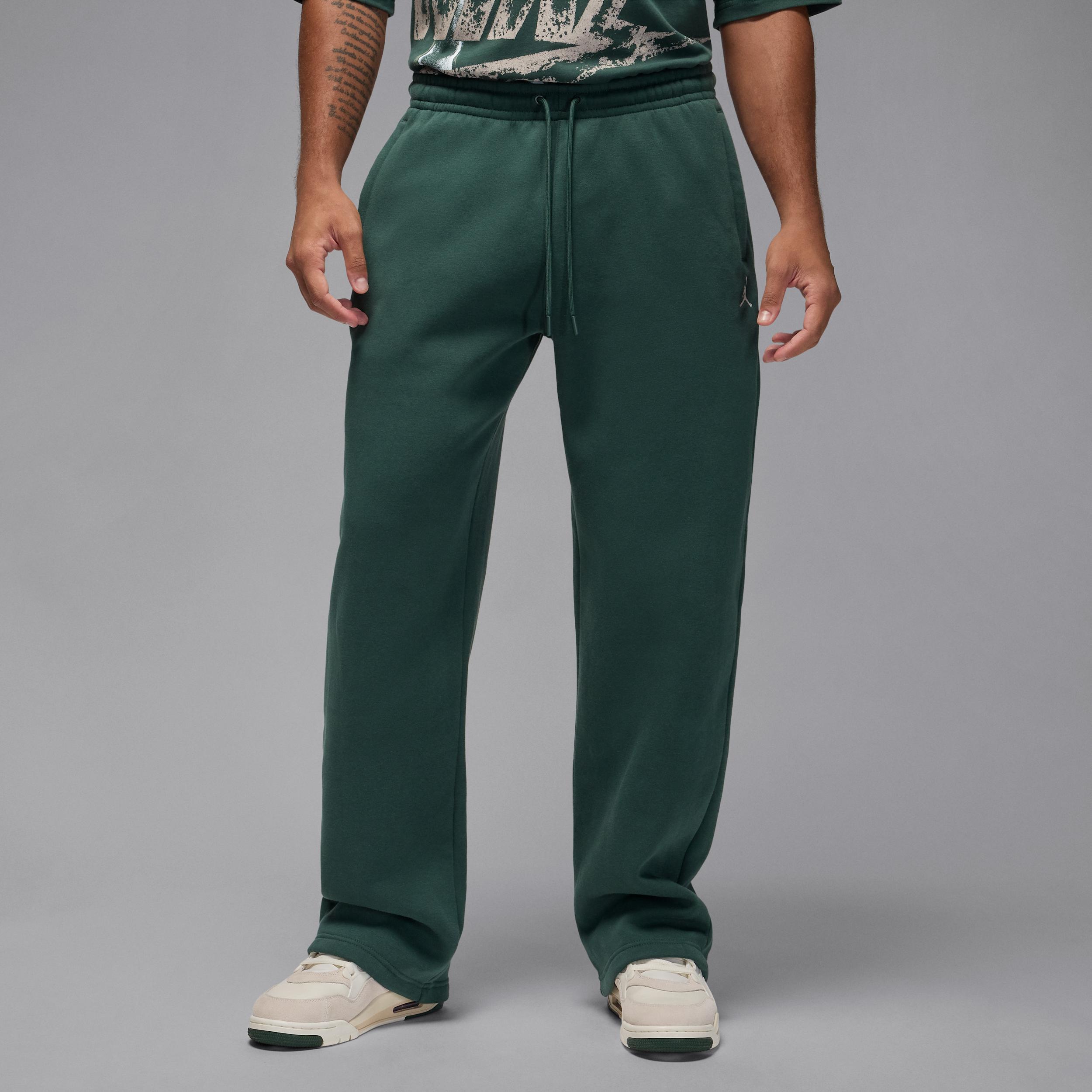 Men's Jordan Brooklyn Fleece Oversized Open-Hem Pants by JORDAN