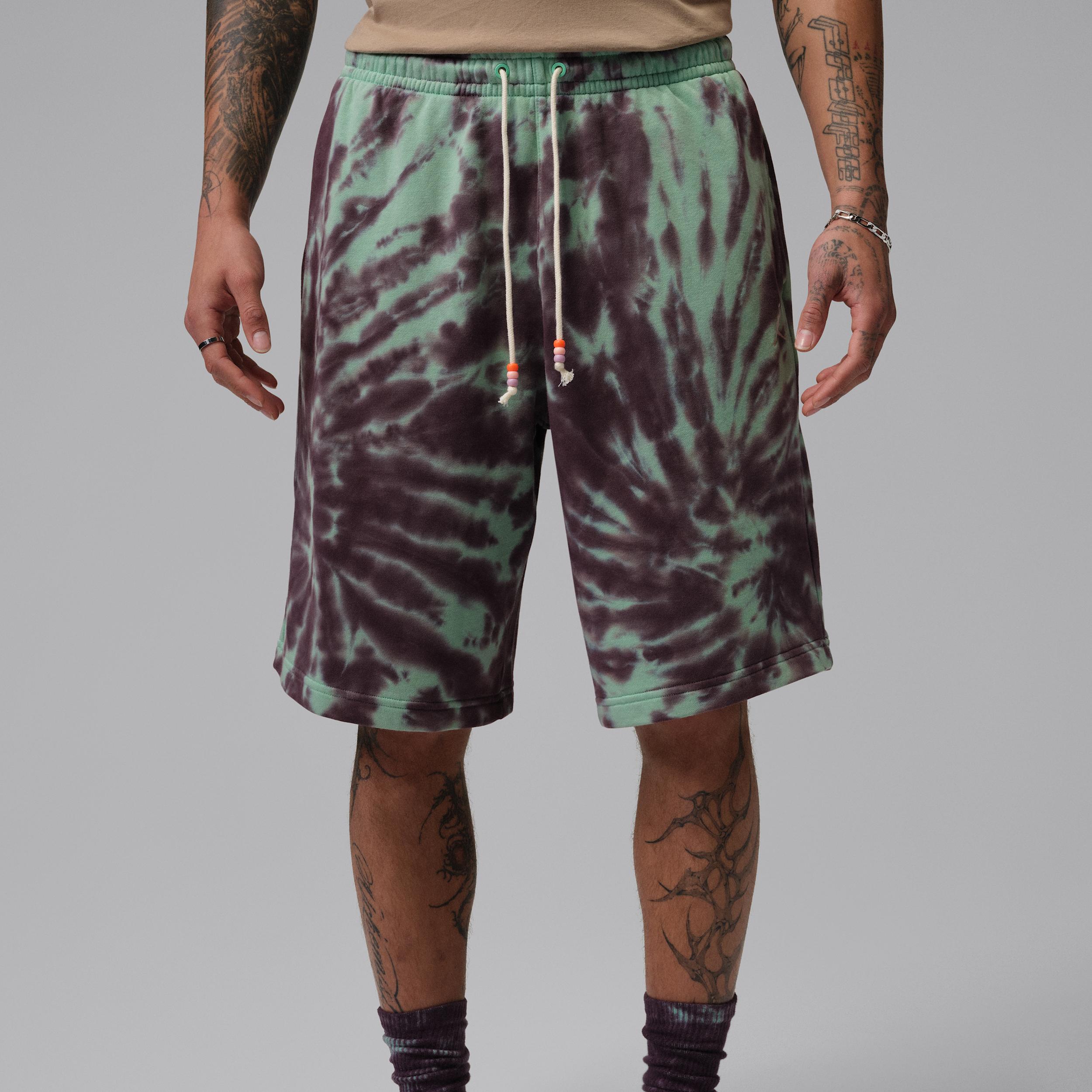 Men's Jordan Brooklyn Fleece Tie-Dye Festival Shorts by JORDAN