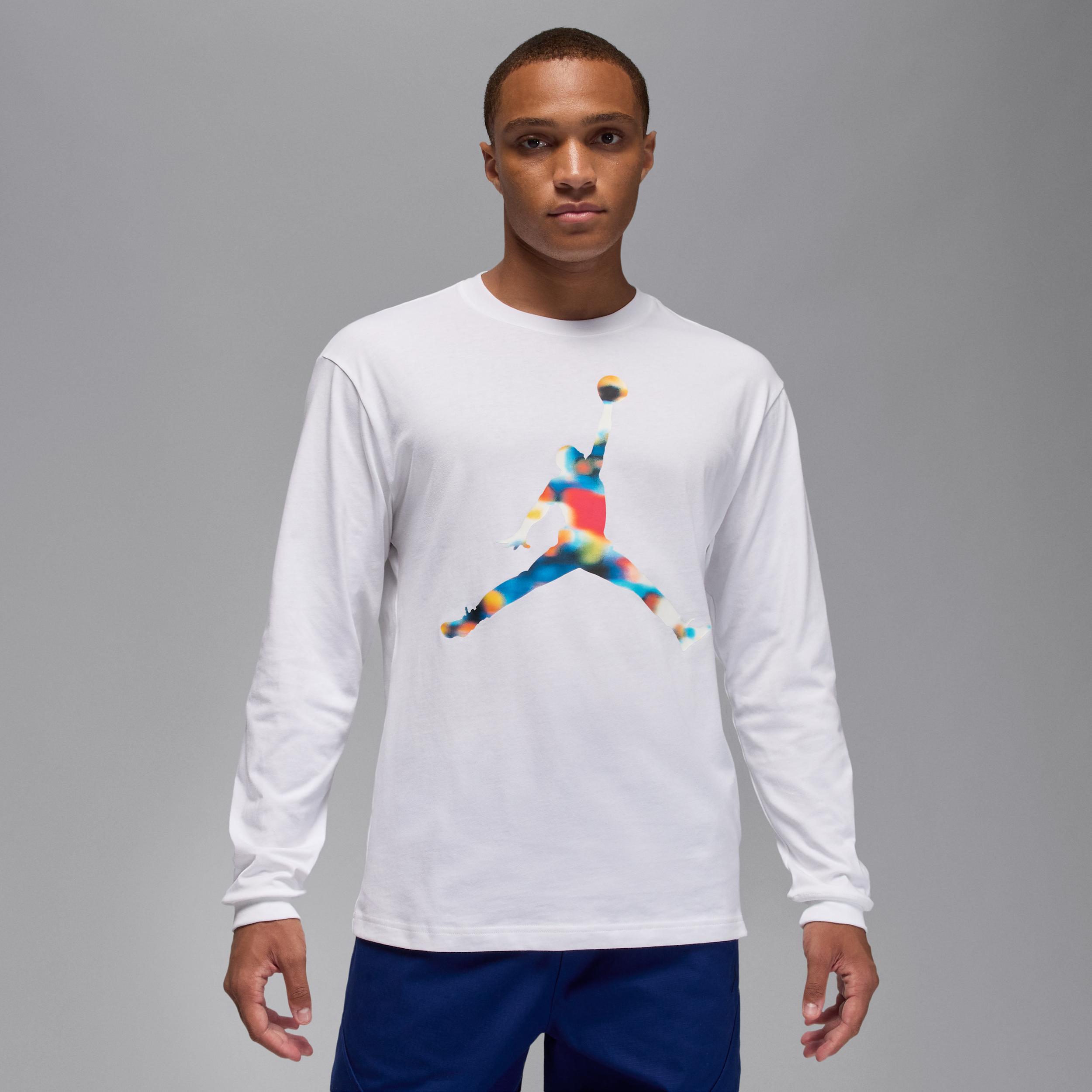 Men's Jordan Flight Long-Sleeve Crewneck T-Shirt by JORDAN