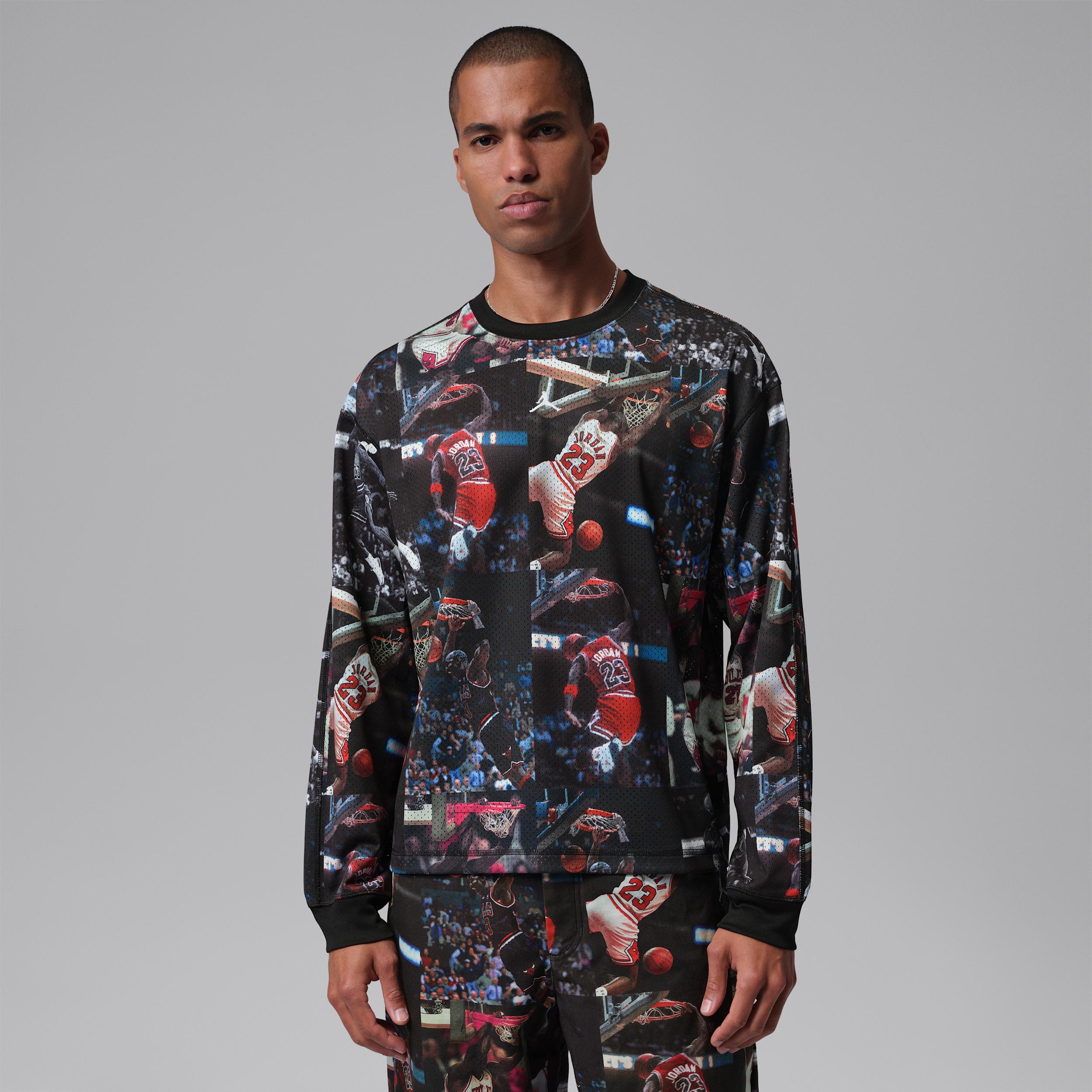 Men's Jordan Flight Printed Long-Sleeve Jersey by JORDAN