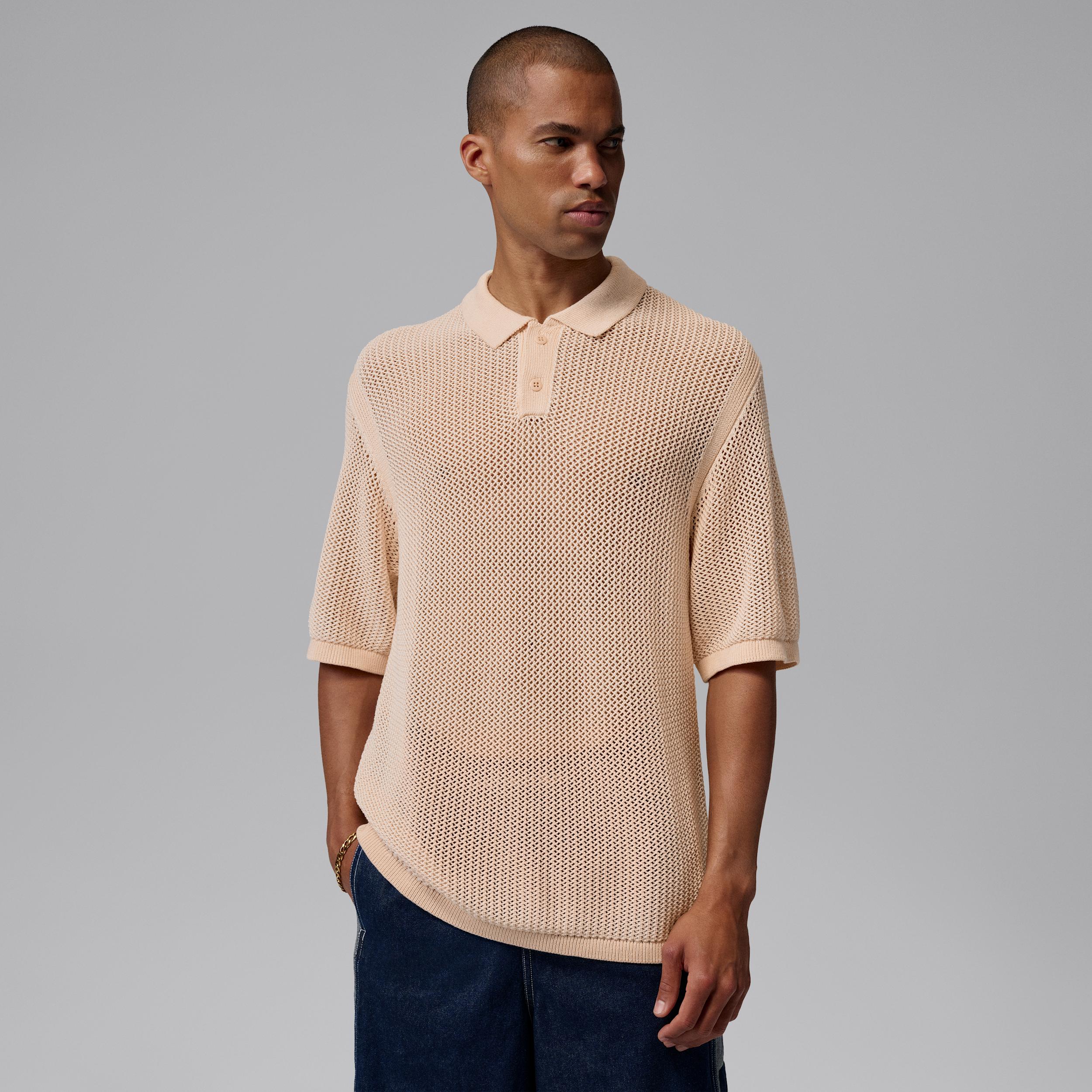 Men's Jordan Flight Short-Sleeve Knit Polo by JORDAN
