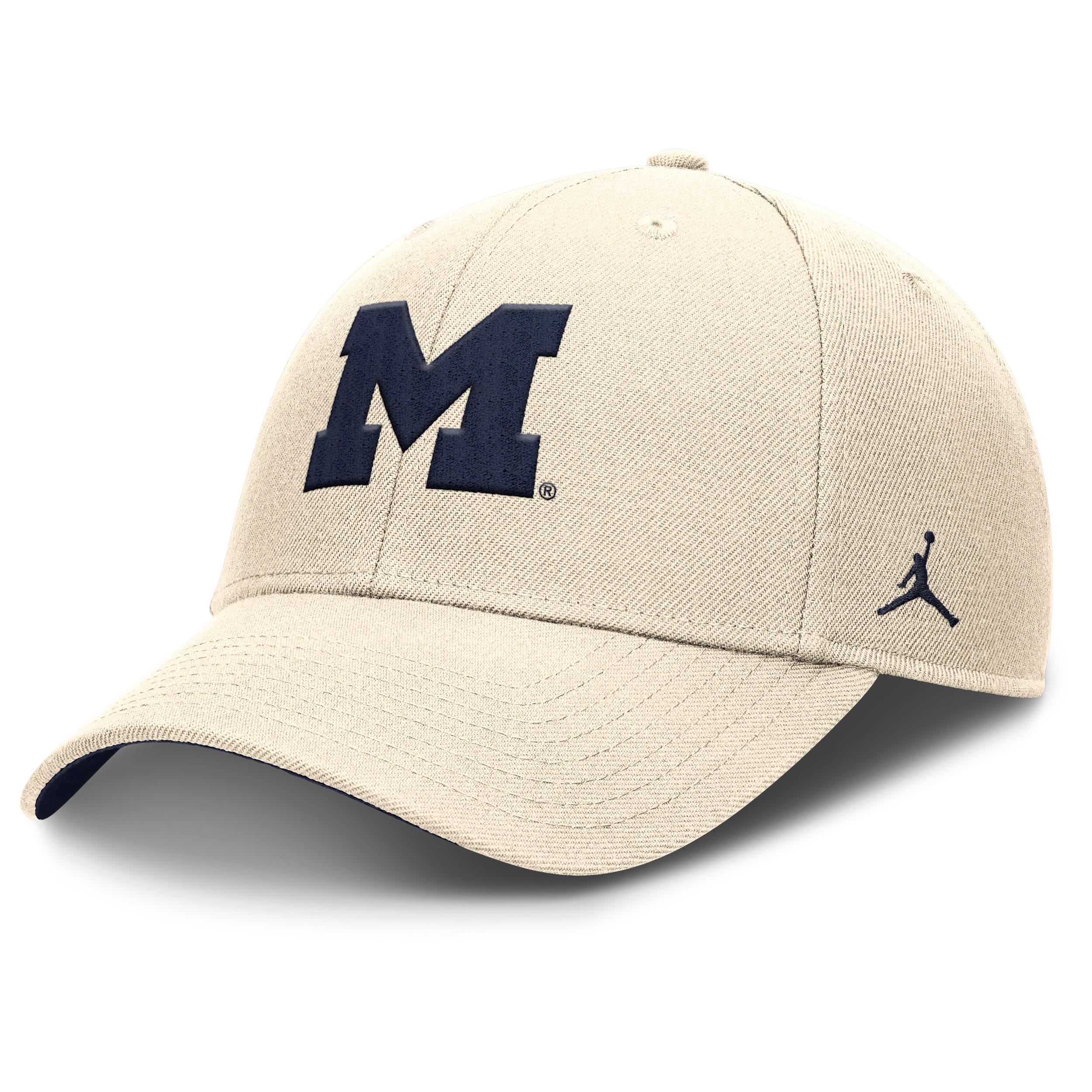 Men's Michigan Primetime Rise Jordan Brand Dri-FIT College Trucker Adjustable Hat by JORDAN
