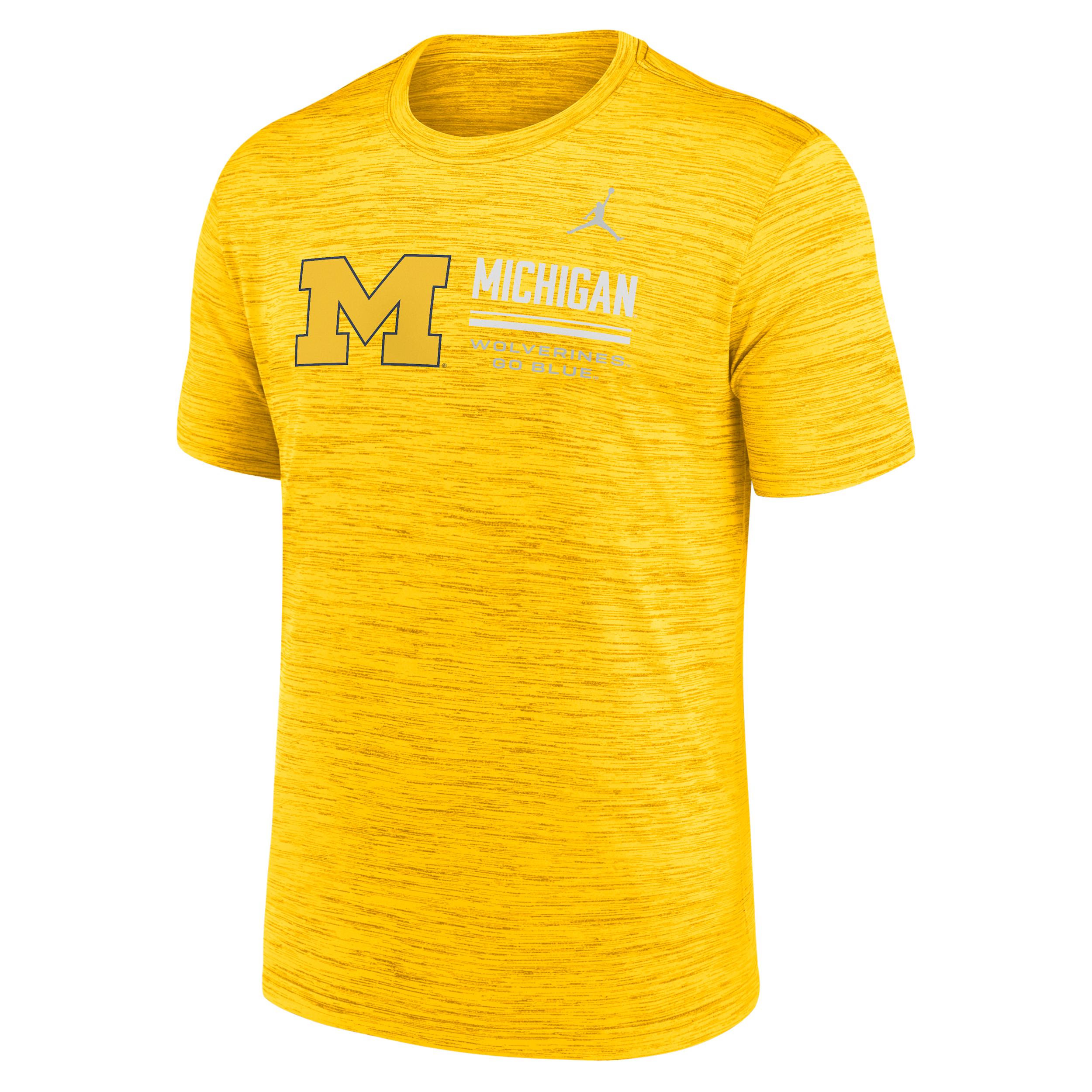 Men's Michigan Sideline Velocity Jordan Brand Dri-FIT College T-Shirt by JORDAN