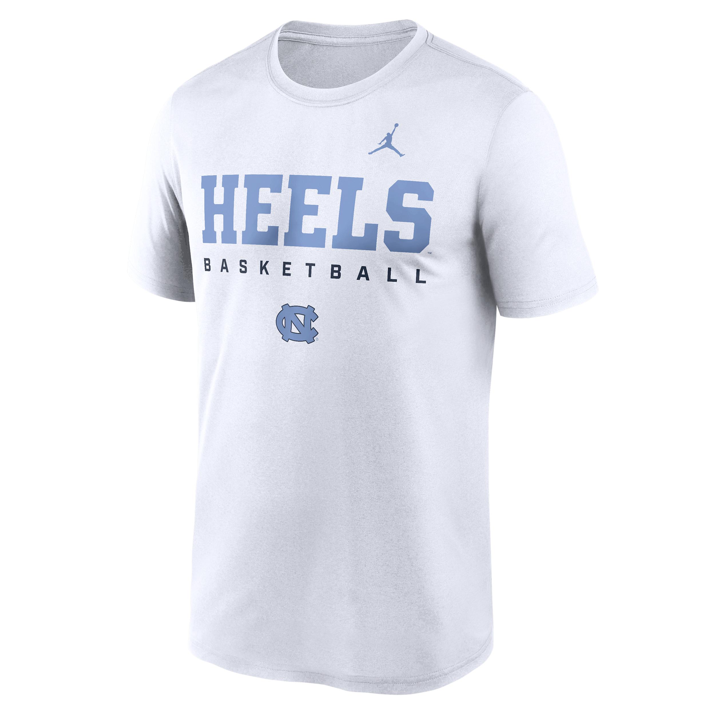Men's North Carolina Courtside Basketball Legend Jordan Brand Dri-FIT College T-Shirt by JORDAN