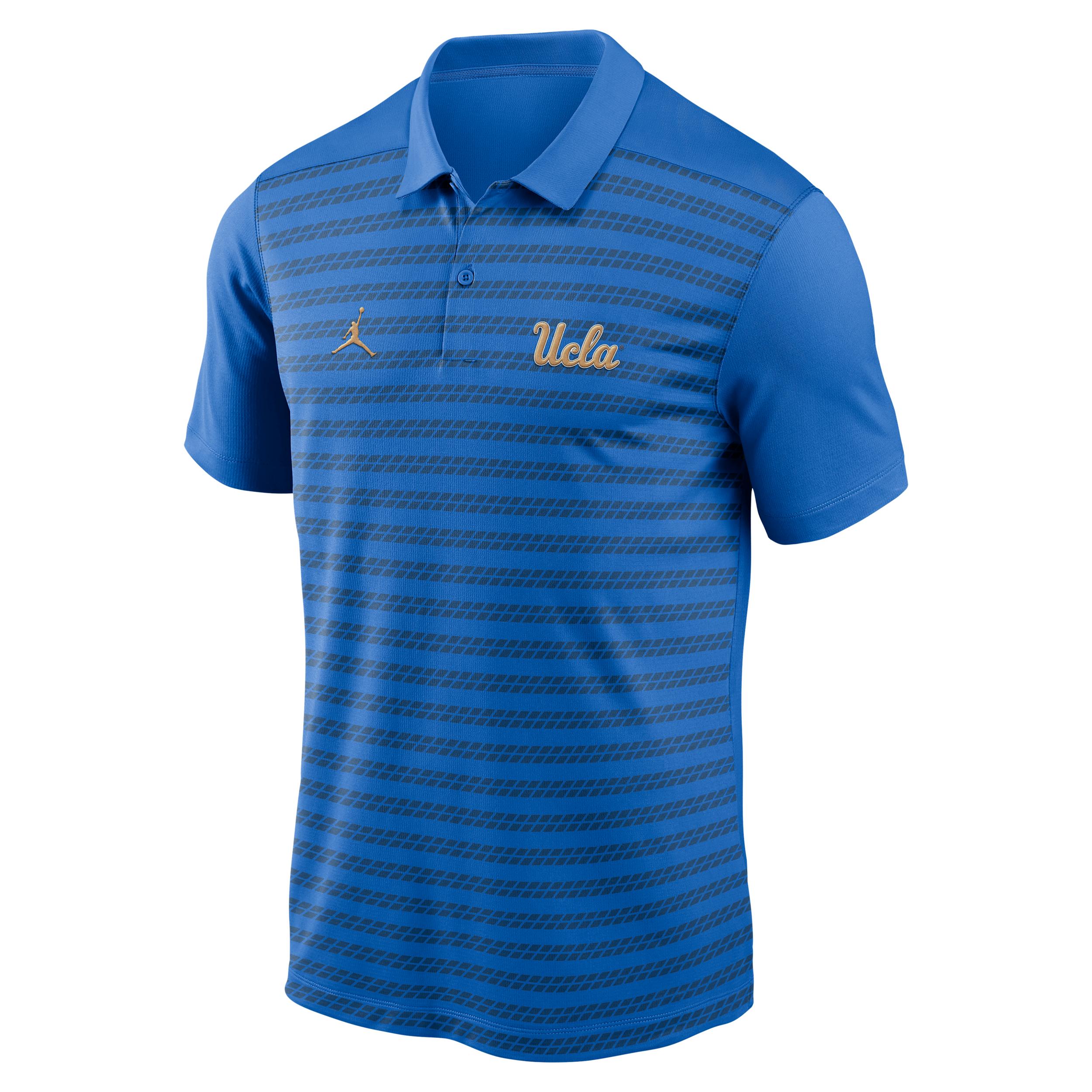 Men's UCLA Sideline Early Season Coaches Jordan Brand Dri-FIT College Polo by JORDAN