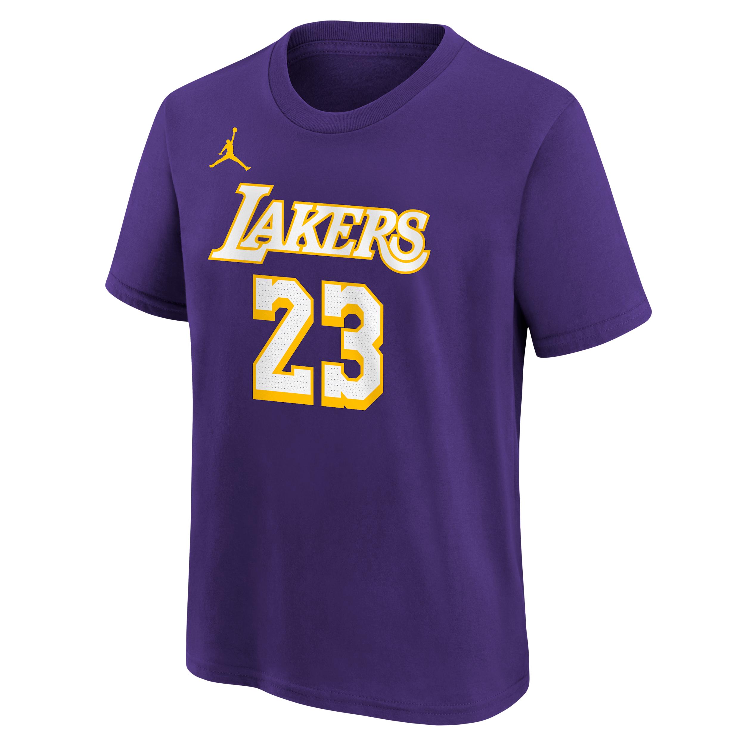 Nike Lebron James Los Angeles Lakers Statement Edition Big Kids' NBA T-Shirt by JORDAN