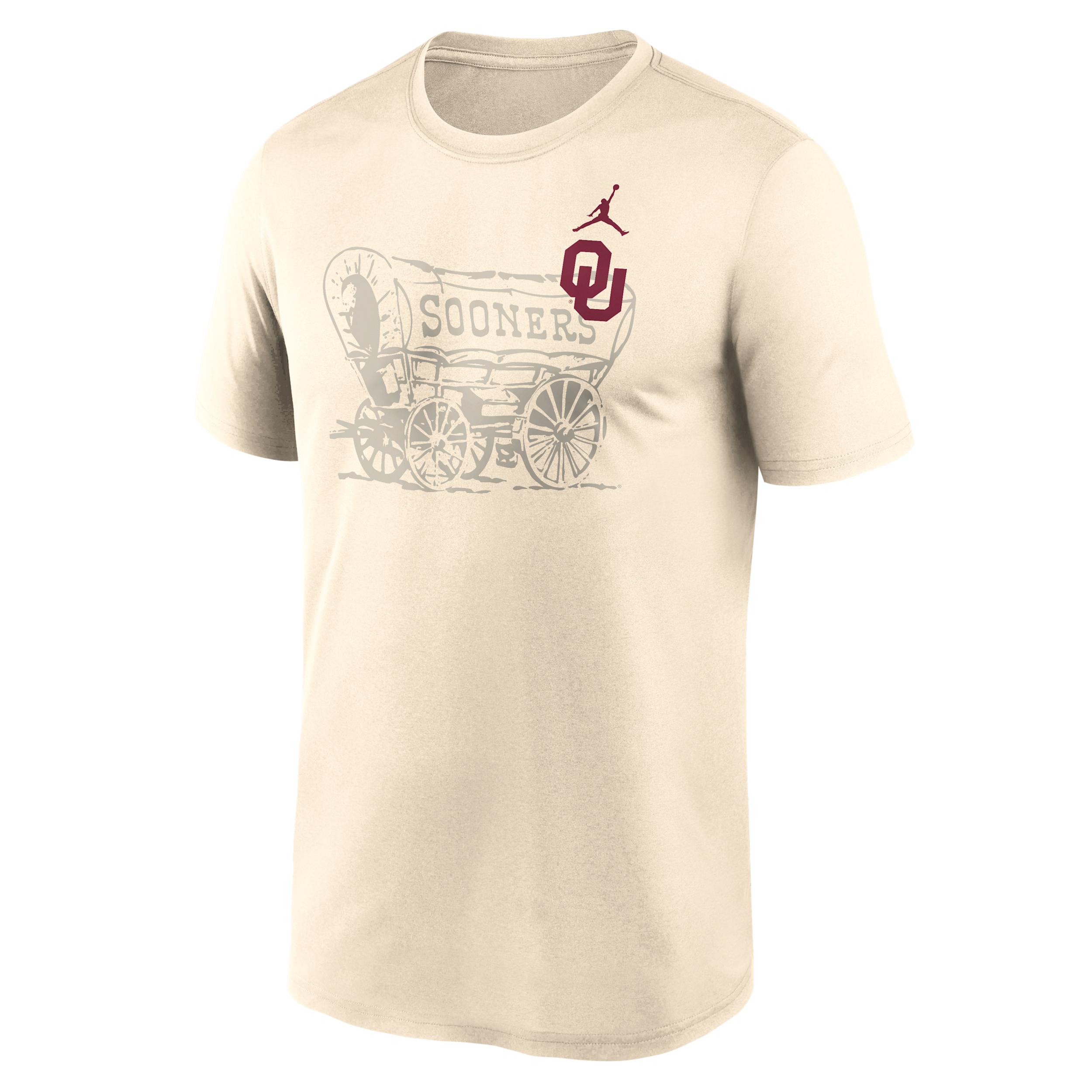 Oklahoma Campus Legend Shadow Logo Nike Men's Dri-FIT College T-Shirt by JORDAN