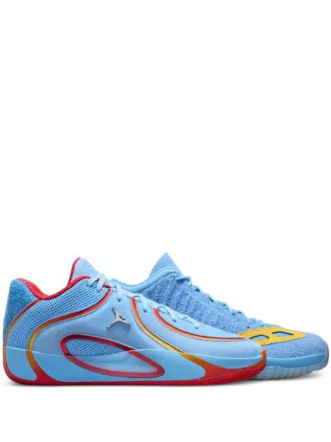 Tatum 4 & 11 Retro Low IE "Jayson Tatum World Tour Pack" sneakers by JORDAN