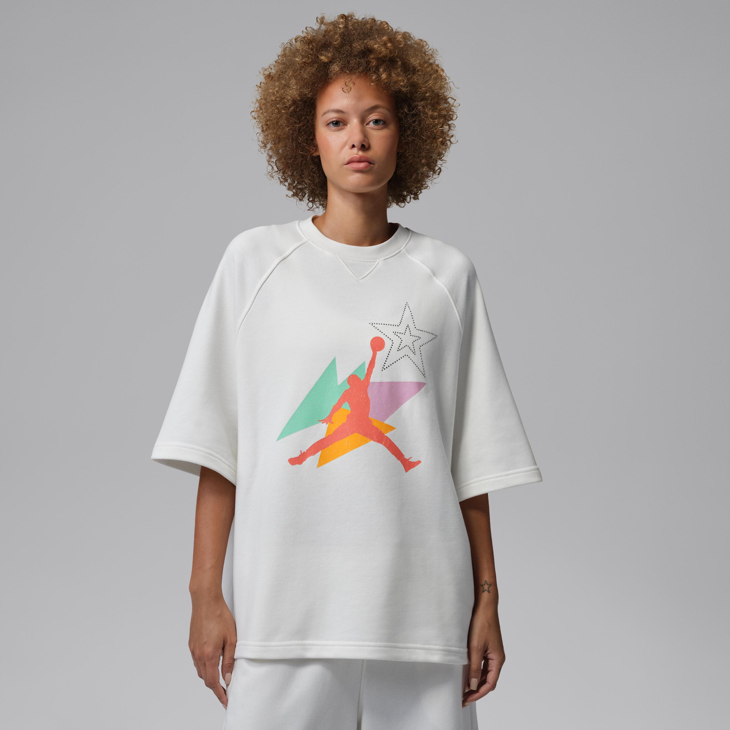 Women's Jordan Brooklyn Fleece French Terry Short-Sleeve T-Shirt by JORDAN
