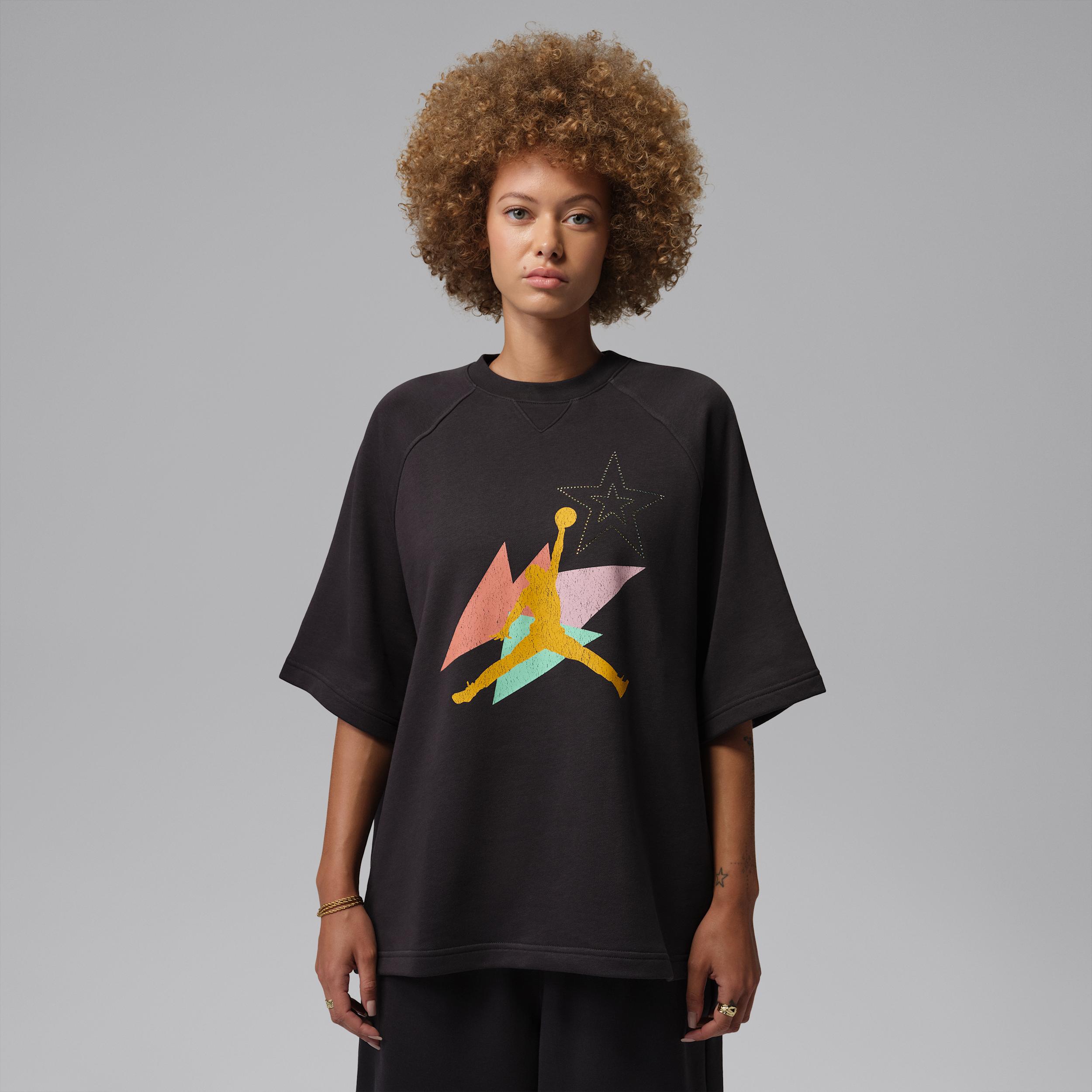 Women's Jordan Brooklyn Fleece French Terry Short-Sleeve T-Shirt by JORDAN