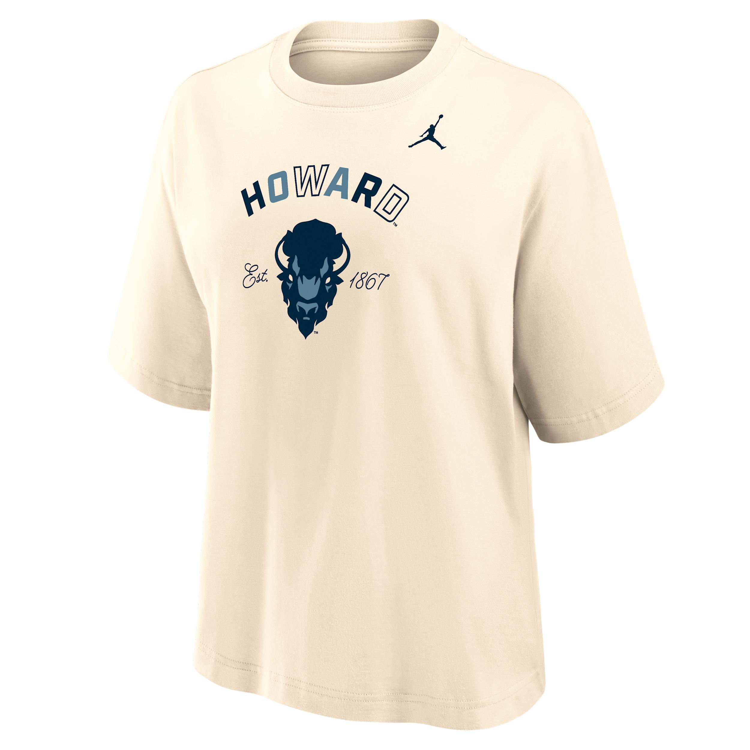 Women's Jordan College (Howard University) Boxy Cotton T-Shirt by JORDAN