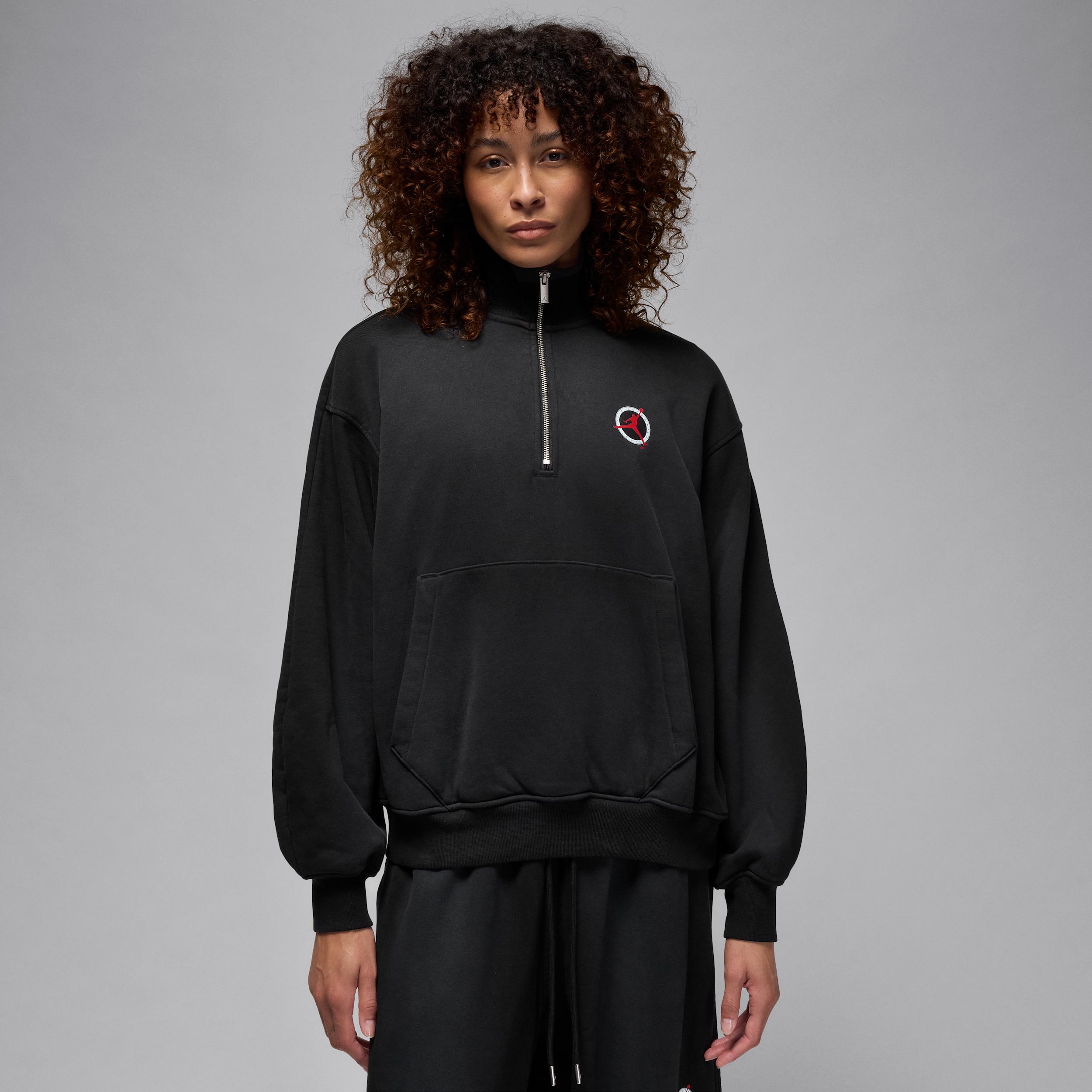 Women's Jordan Flight Club Fleece Quarter-Zip Pullover by JORDAN