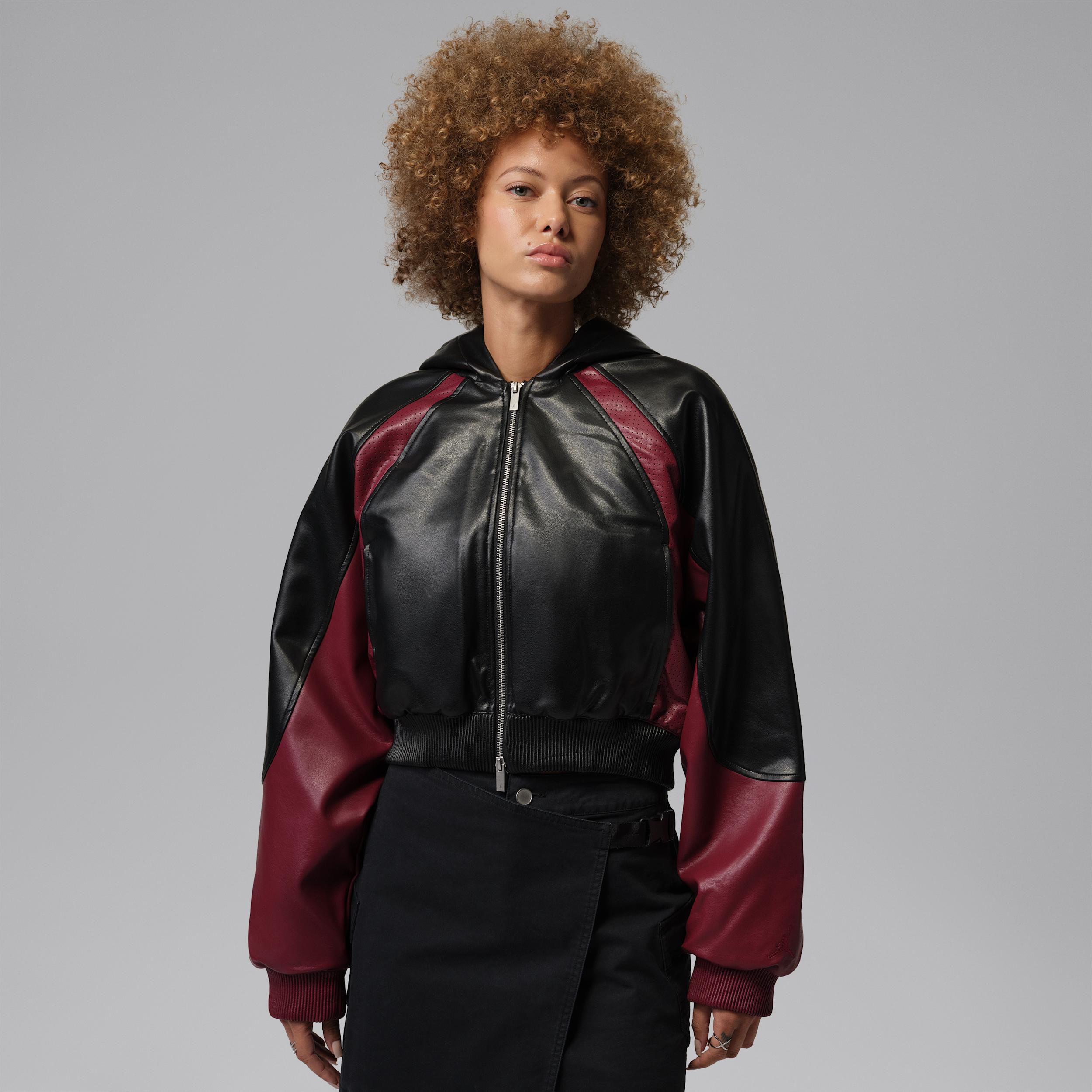 Women's Jordan Flight Faux Leather Jacket by JORDAN
