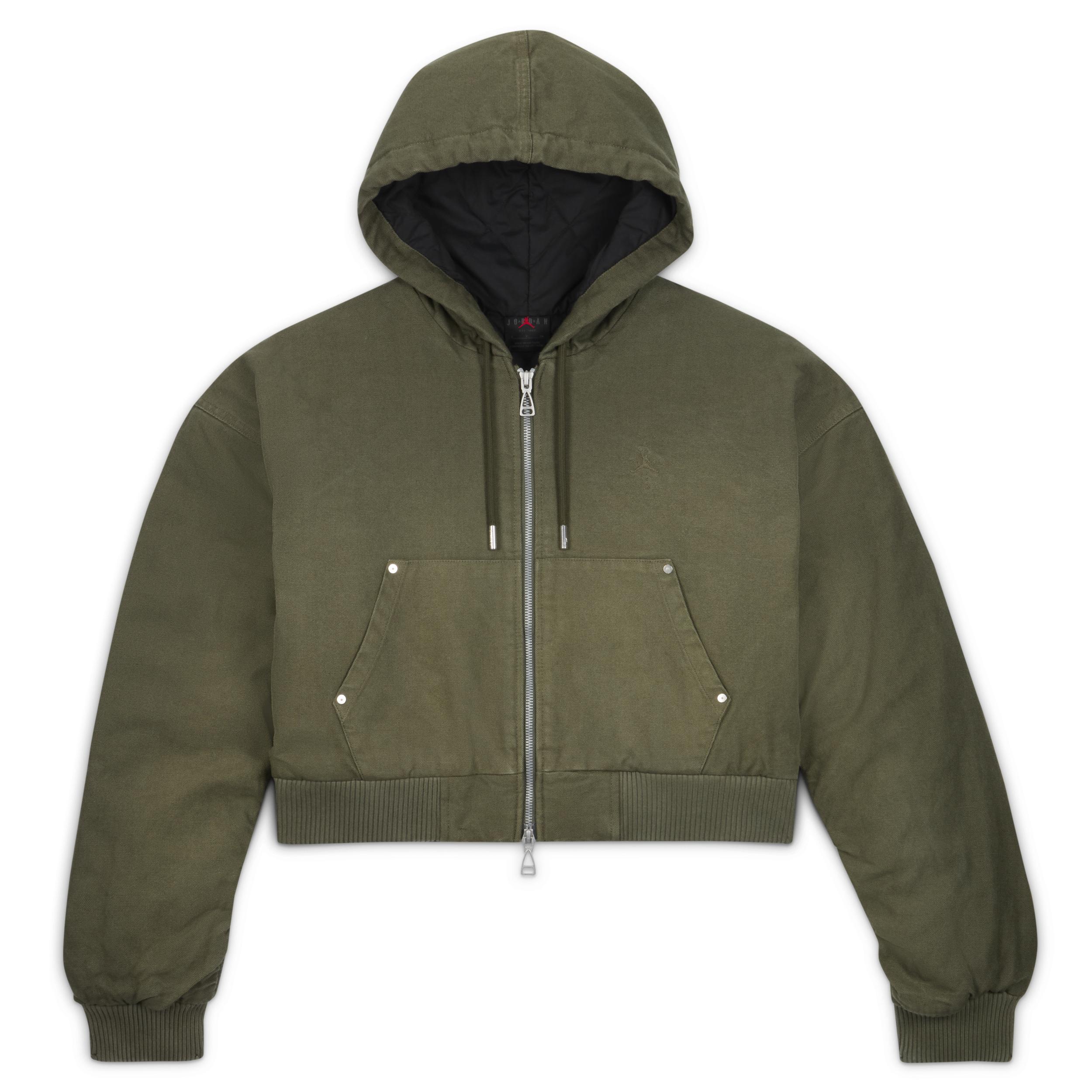 Women's Jordan x Travis Scott Hooded Canvas Jacket by JORDAN Women's Jordan x Travis Scott Hooded Canvas Jacket by JORDAN