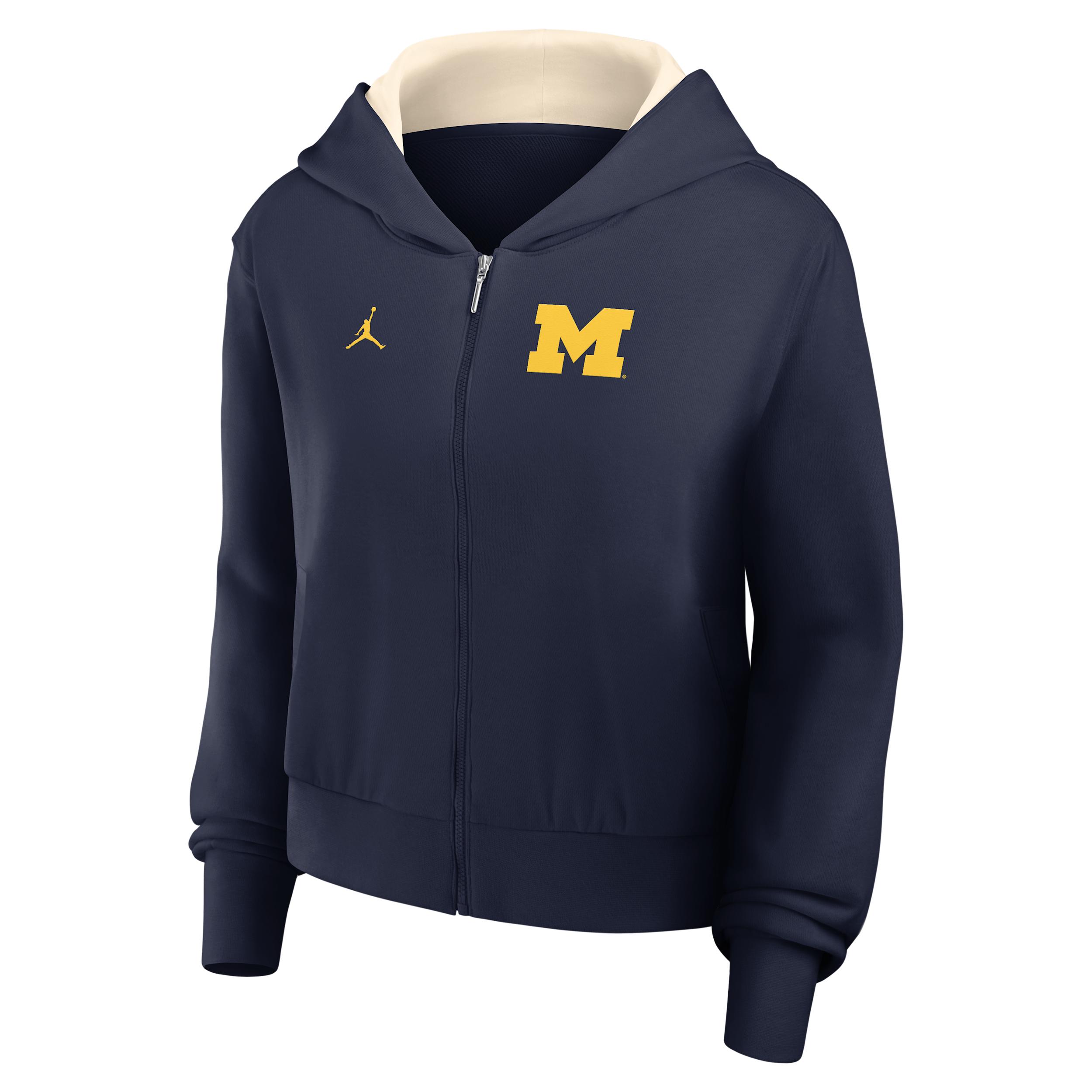 Women's Michigan Mantra Jordan Brand College Full-Zip Hoodie by JORDAN Women's Michigan Mantra Jordan Brand College Full-Zip Hoodie by JORDAN