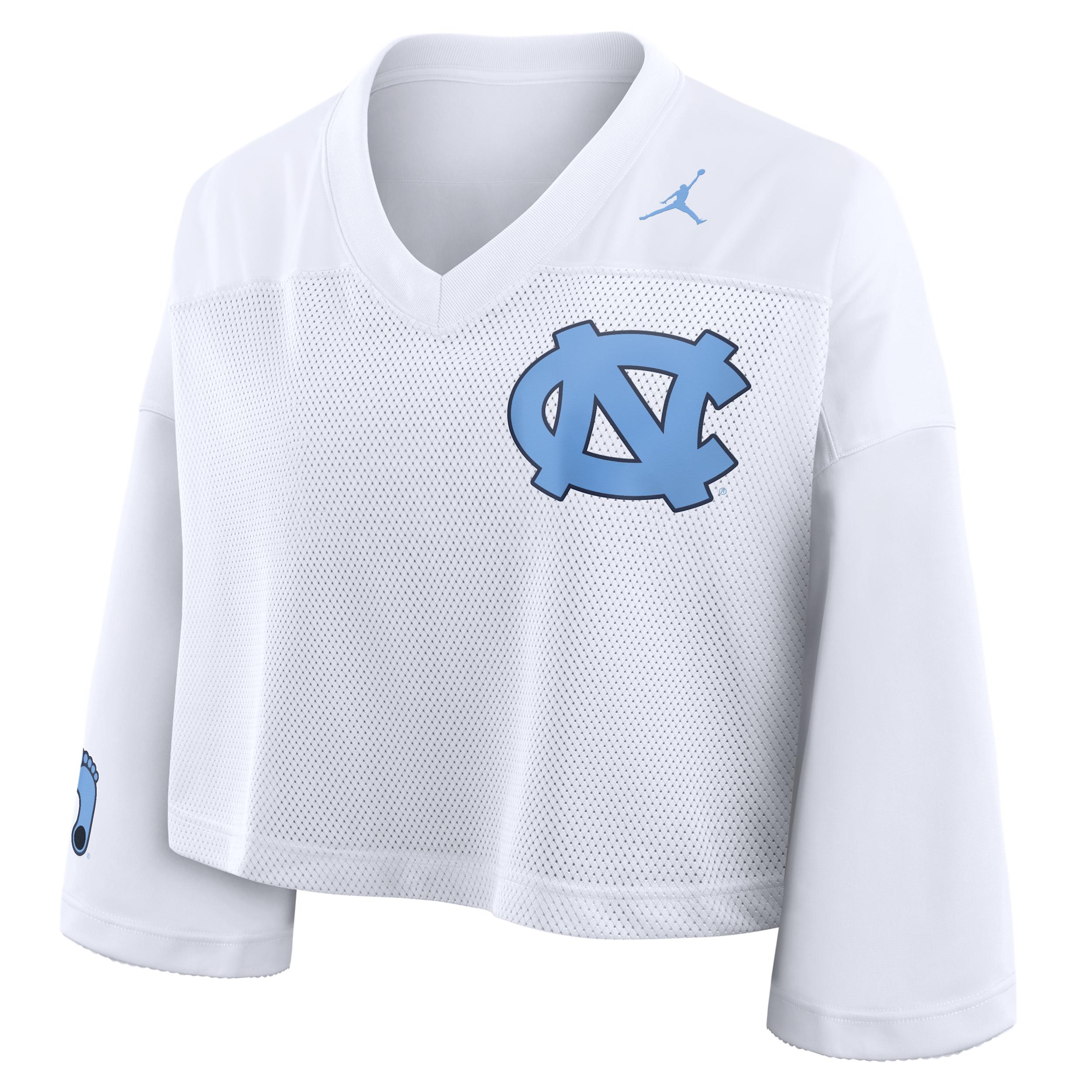 Women's North Carolina Jersey Jordan Brand Dri-FIT College Cropped Top by JORDAN