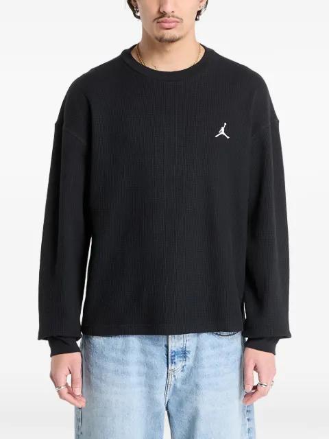 long-sleeved waffle-knit sweatshirt by JORDAN